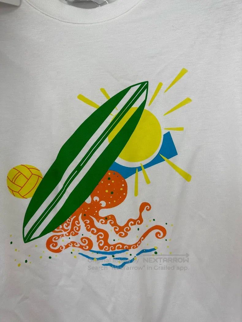 Hermes Hermes Printed White T-Shirt Size US M / EU 48-50 / 2 - 2 Thumbnail