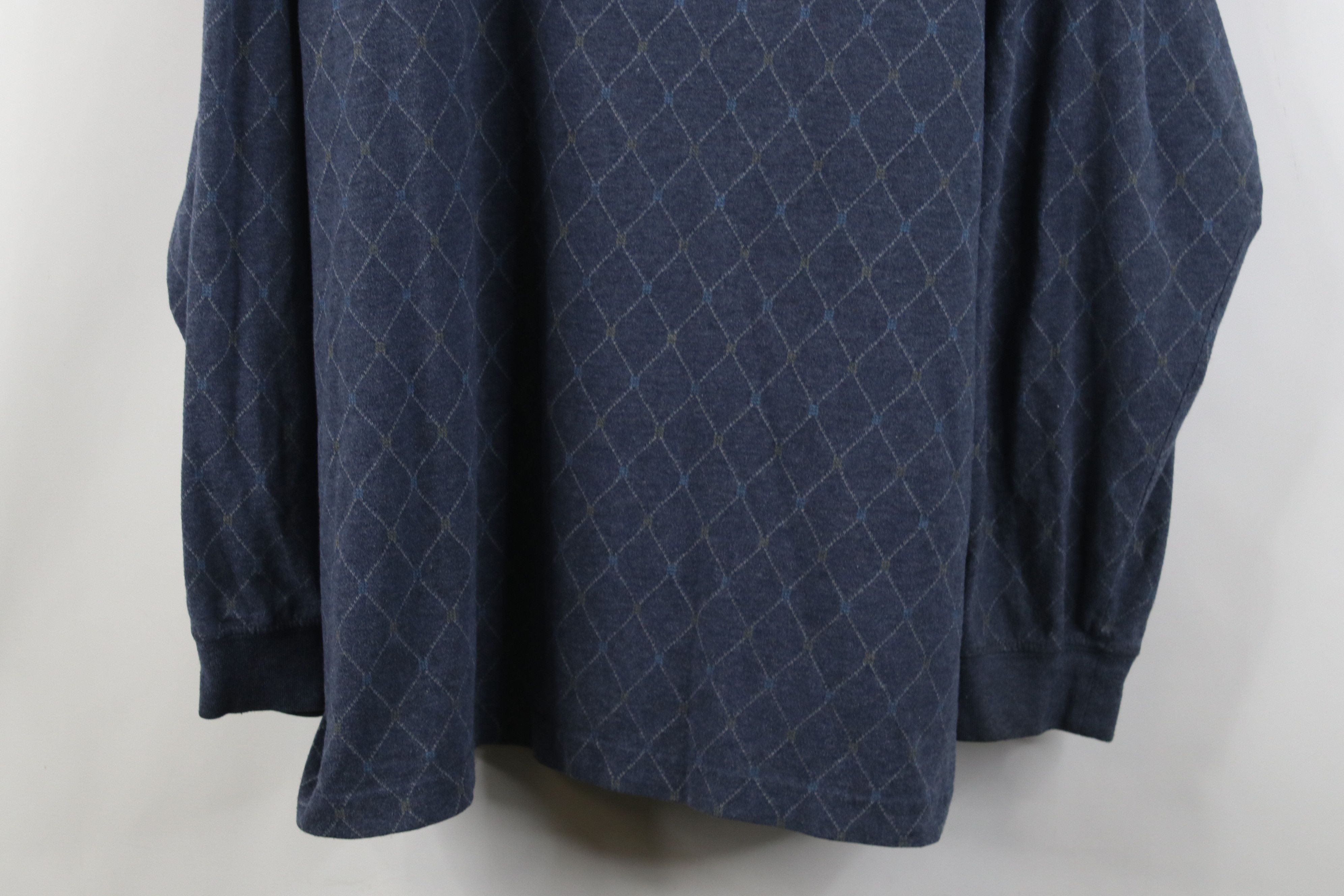 Vintage Vintage 90s Streetwear Diamond Knit Long Sleeve Rugby Polo Size US XXL / EU 58 / 5 - 3 Thumbnail