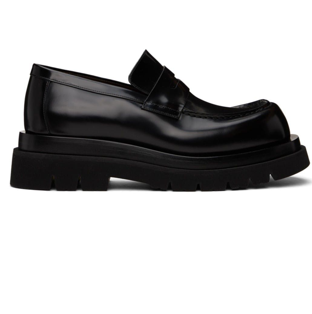 Bottega Veneta Lug Leather Loafers Size US 12 / EU 45 - 1 Thumbnail