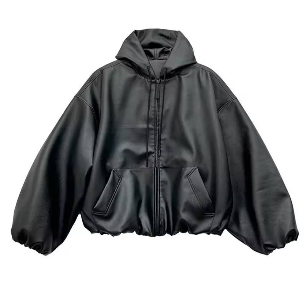 Japanese Brand × Vintage high-quality jacket with hood made of synthetic leather Size US XL / EU 56 / 4 - 3 Thumbnail