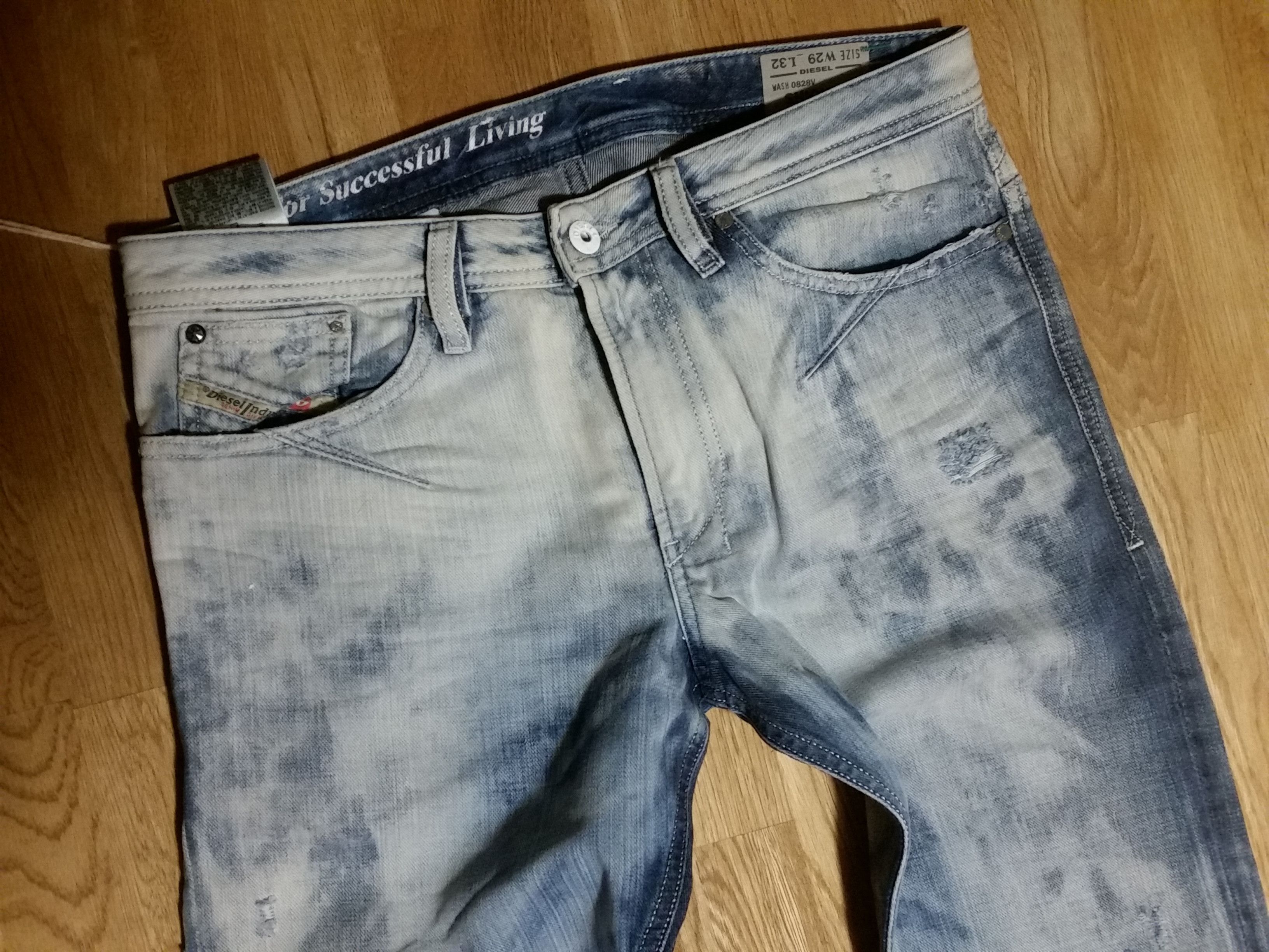 Diesel × Vintage rare DIESEL DNA Mutation SHIONER W30 L32 slim skinny W29 L34 Size US 30 / EU 46 - 3 Thumbnail