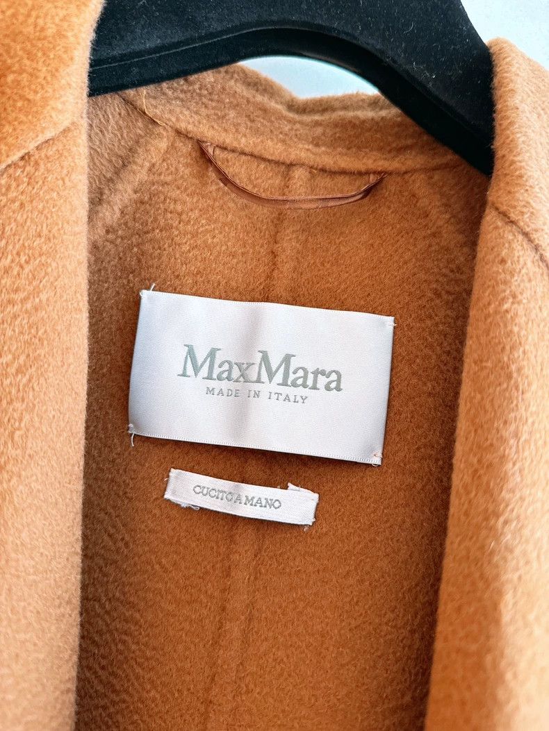 Max Mara Max Mara Caramel Water Ripple Cashmere Coat Size S / US 4 / IT 40 - 8 Thumbnail