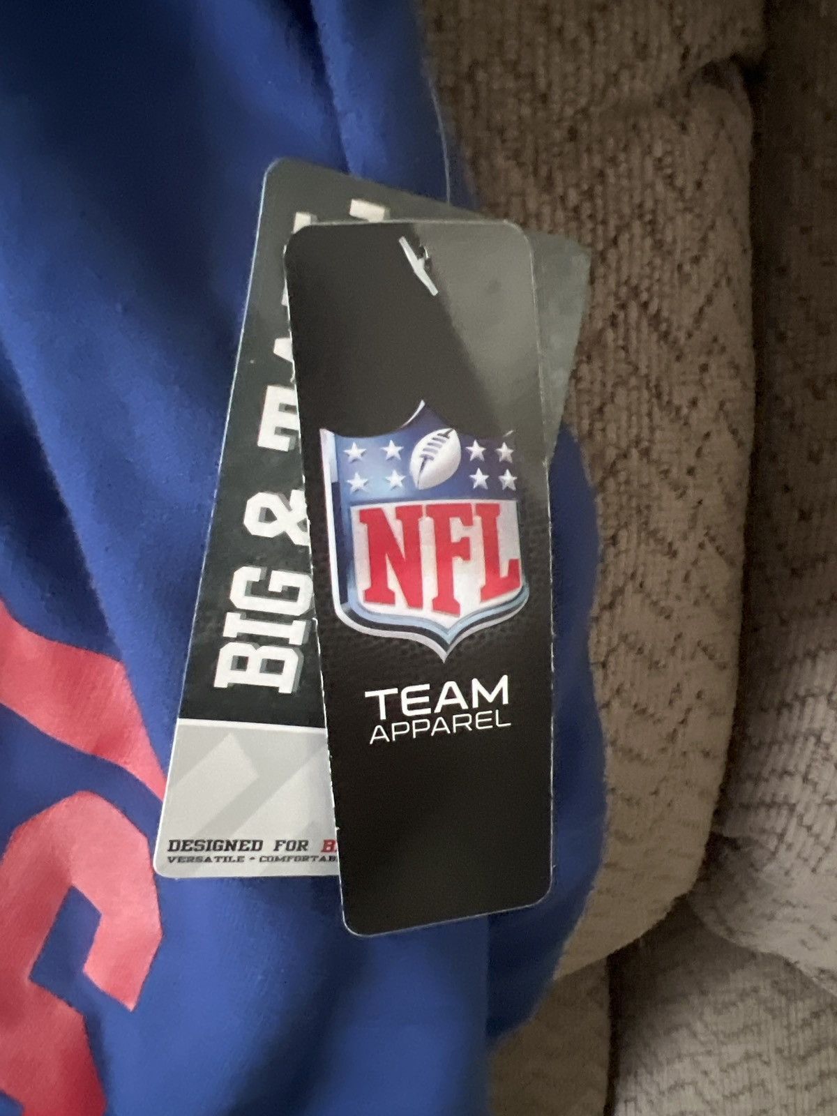 NFL Majestic NFL New York Giants Football Hoodie Size US XXL / EU 58 / 5 - 6 Thumbnail
