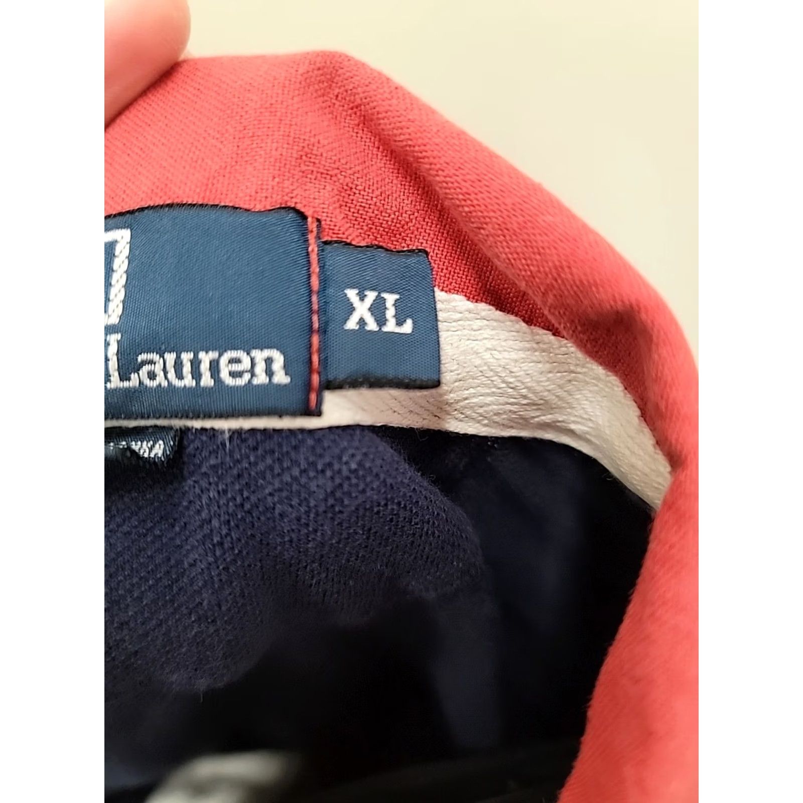 Polo Ralph Lauren VINTAGE Polo by Ralph Lauren Rugby Polo XL Nautical Maritime Collared HMS Crown Shirt Men Blue Cotton Knit 90s Marine Retro Mens Size US XL / EU 56 / 4 - 3 Thumbnail