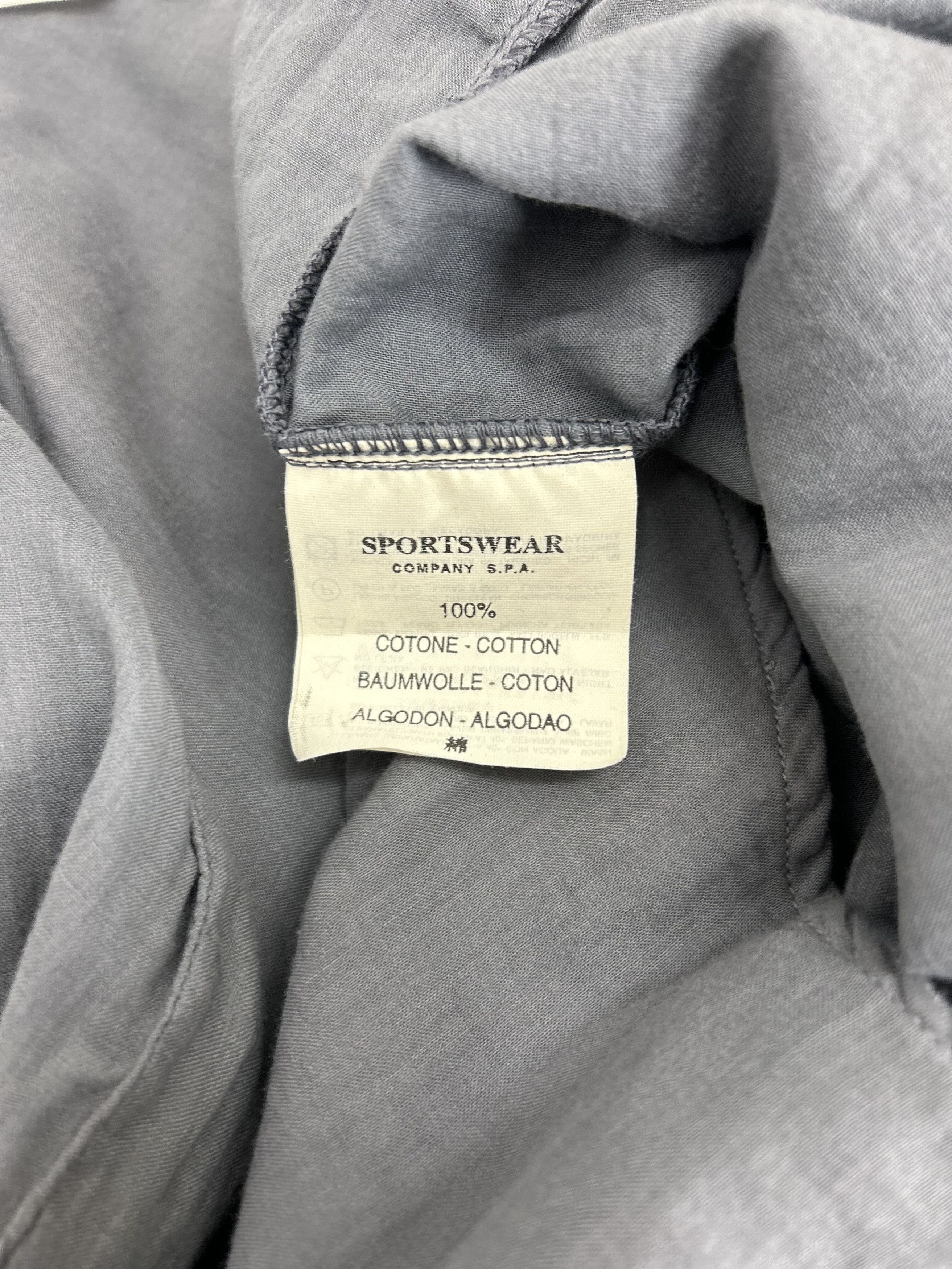 C.P. Company CP Company Grey Linen Long Sleeve Shirt Size US XXL / EU 58 / 5 - 6 Thumbnail