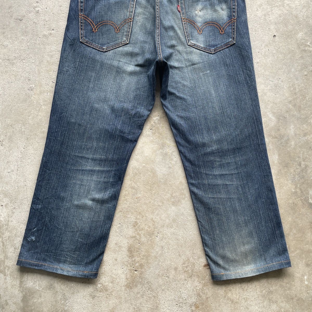Edwin W39x26.5💥 Vintage Edwin Distressed Faded Jeans Pants Denim Size US 39 - 12 Thumbnail