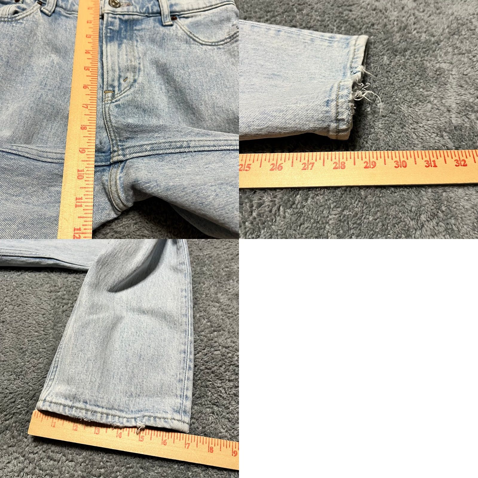 Abercrombie & Fitch Abercrombie & Fitch Jeans Womens 26 /2 90s Straight Low Rise Light Blue Denim Womens Jeans 90s Low Rise Blue Denim Ladies Girls Mens Size 26" / US 2 / IT 38 - 8 Thumbnail