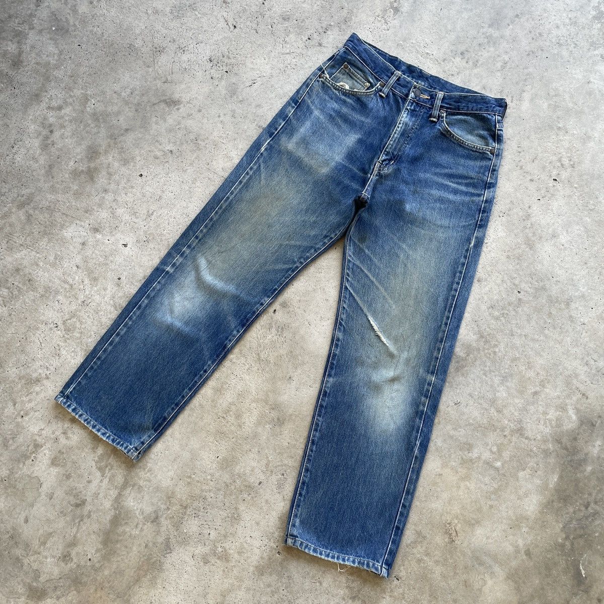 Edwin × Jean × Vintage W29x28💥 Vintage Edwin Mud Wash Faded Jeans Denim Pants Size US 29 - 2 Thumbnail