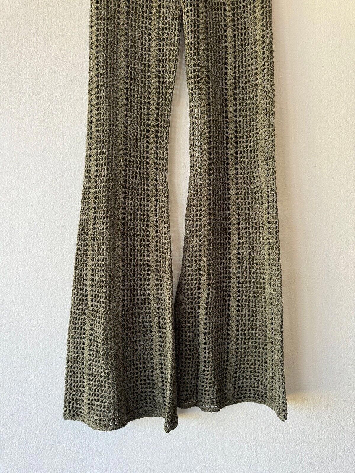 Dion Lee New dion lee knit pinnacle crochet pant extra small xs moss Size 26" / US 2 / IT 38 - 7 Thumbnail