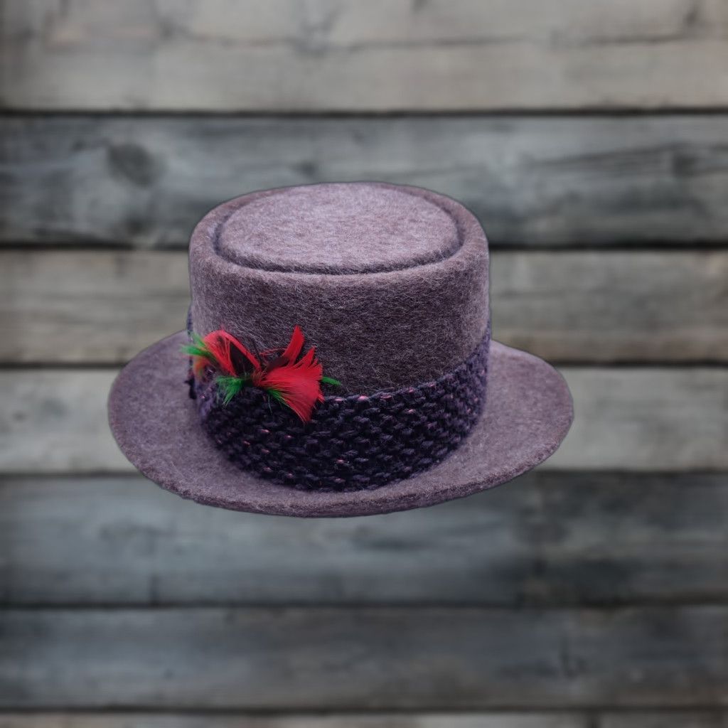 Vintage VINTAGE The Elf on the Shelf Fedora Hat 6 7/8 Brown 100% Wool USA Size ONE SIZE - 1 Thumbnail