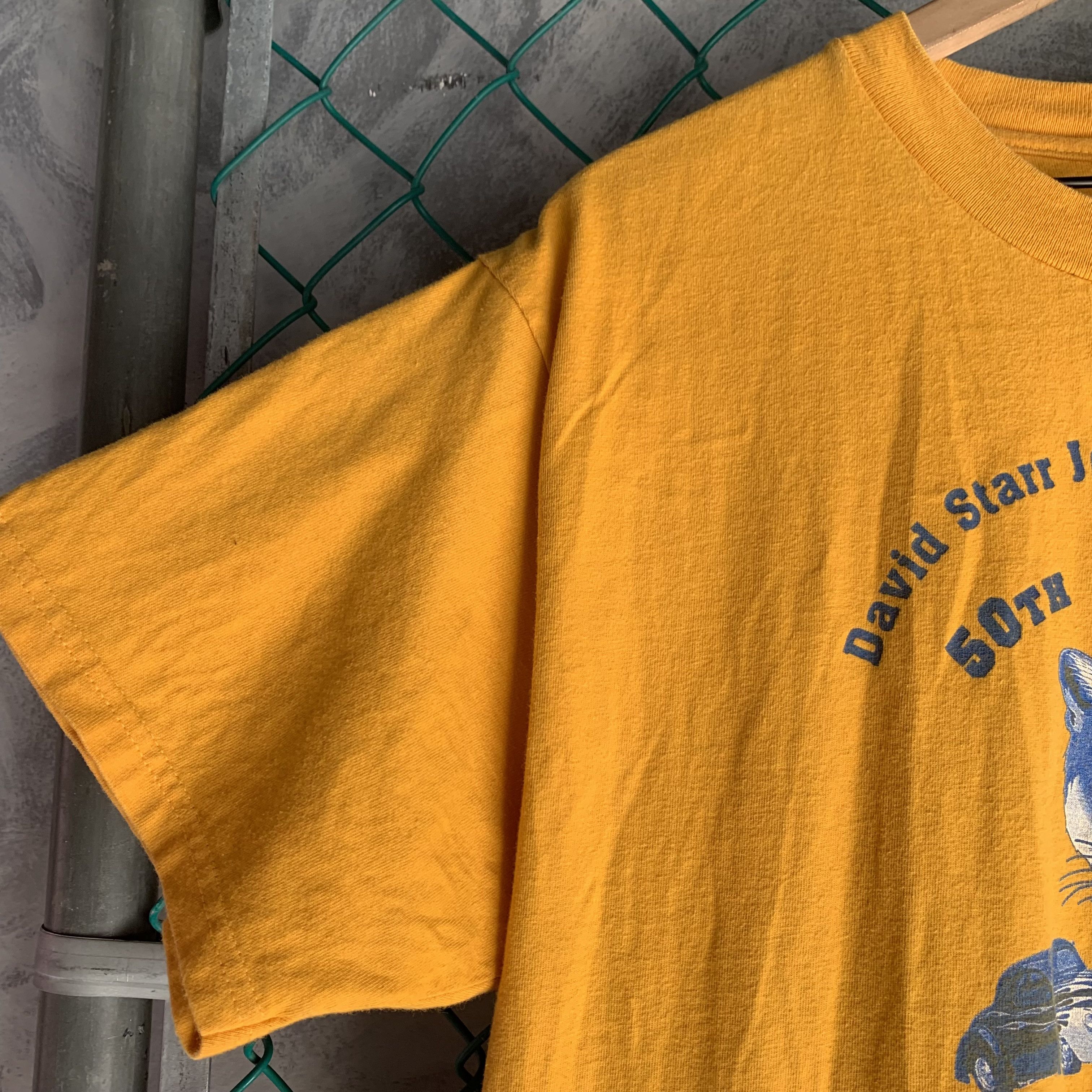 Hanes Hanes Beefy T Shirt Men's Size Large Yellow Size US L / EU 52-54 / 3 - 3 Thumbnail
