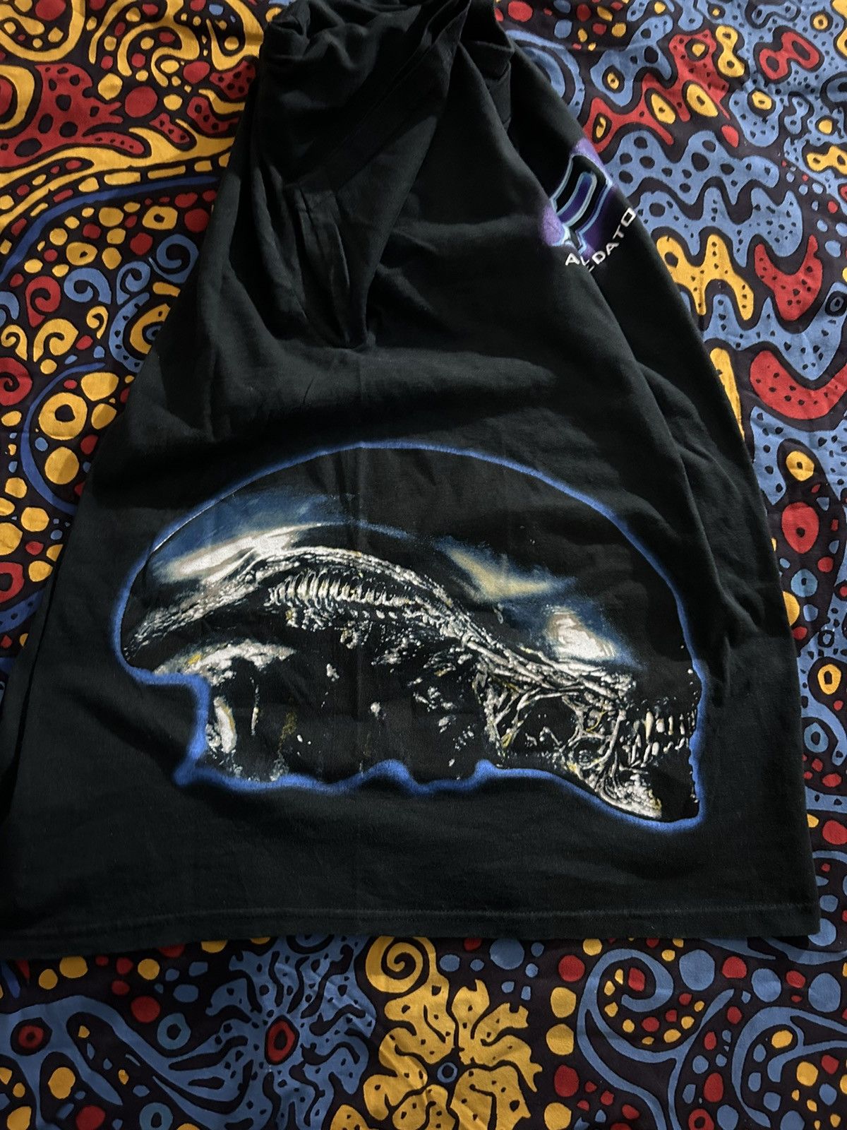 Vintage Alien bs predator promo tee Size US L / EU 52-54 / 3 - 3 Thumbnail