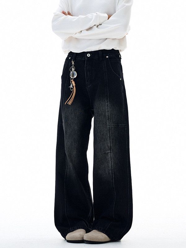 Japanese Brand Men's American high street retro distressed straight jeans Size US 32 / EU 48 - 1 Thumbnail