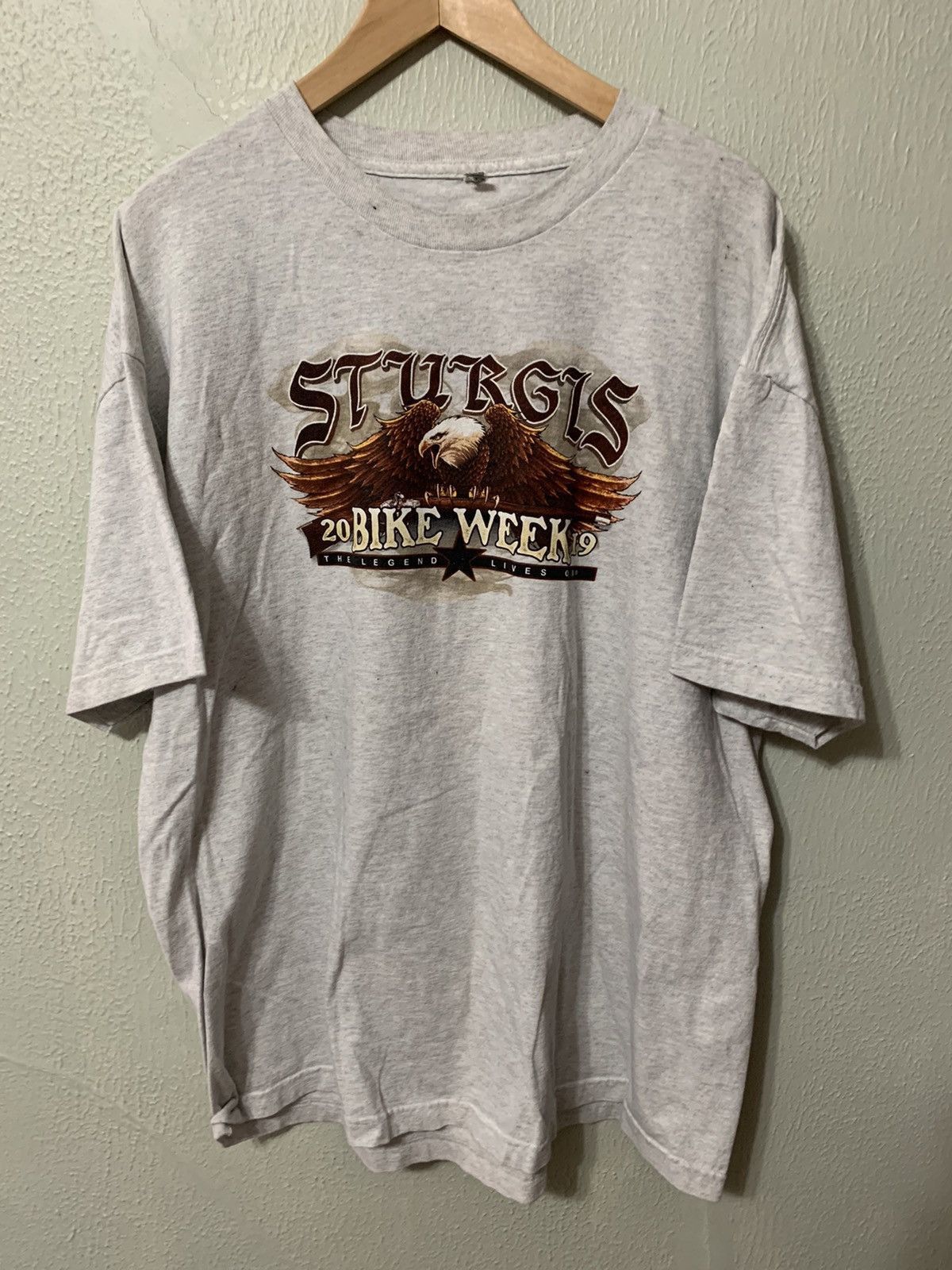 Vintage Vintage The Legend Lives On Sturgis Biker Tee Size US XXL / EU 58 / 5 - 1 Thumbnail