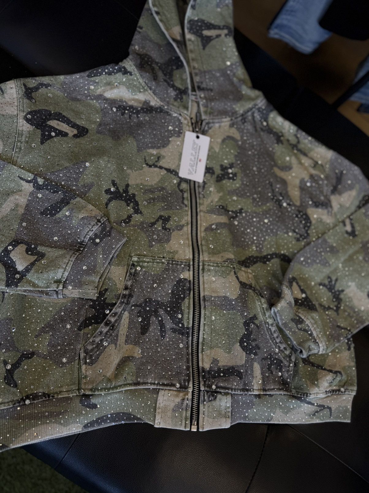 Vale Valley Green Camo Crystal Hoodie Size XXL (NEW) Size US XXL / EU 58 / 5 - 3 Thumbnail