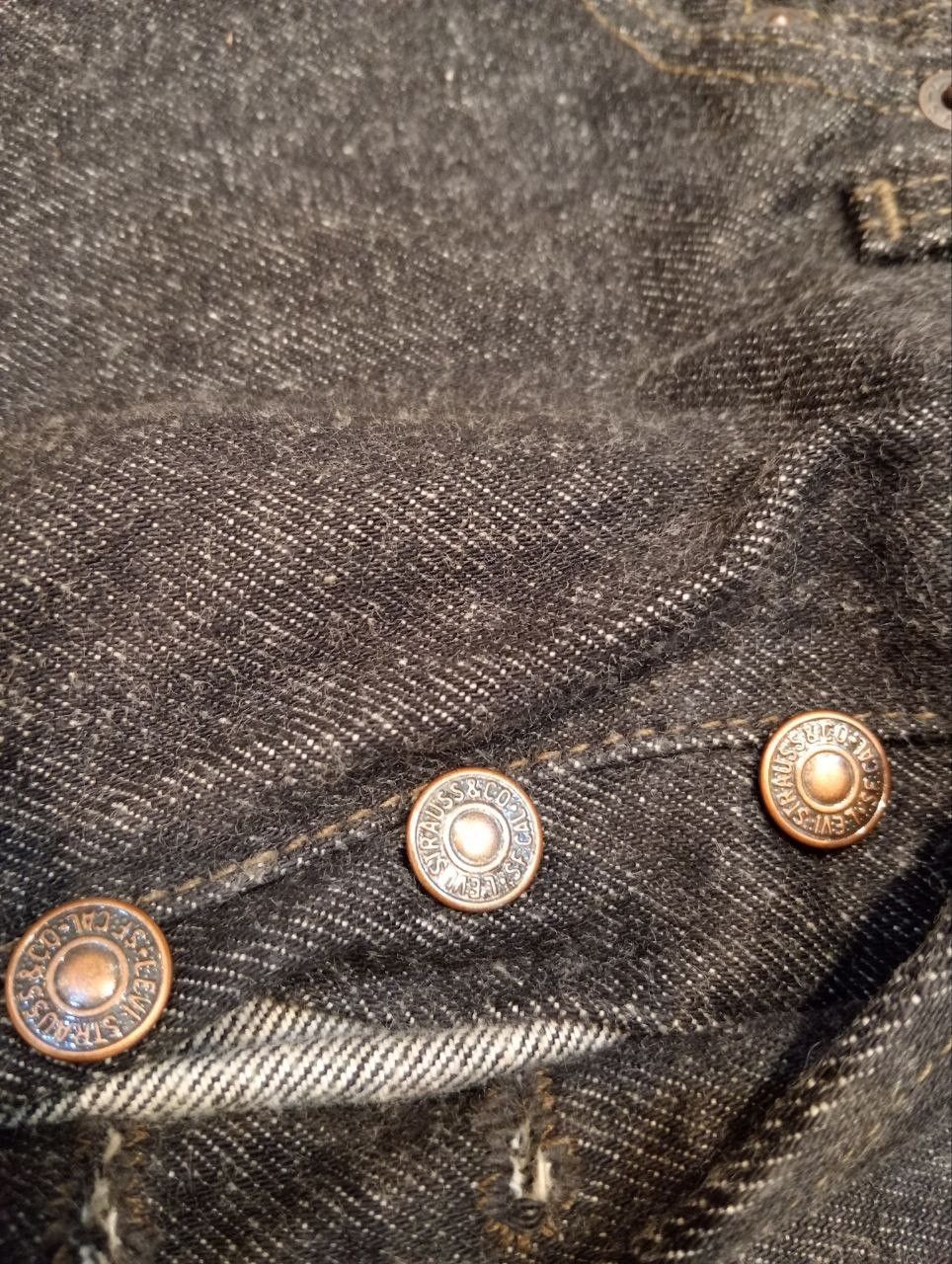 Levi's LEVI'S VINTAGE 501 BLACK DENIM PANTS Size US 30 / EU 46 - 6 Thumbnail