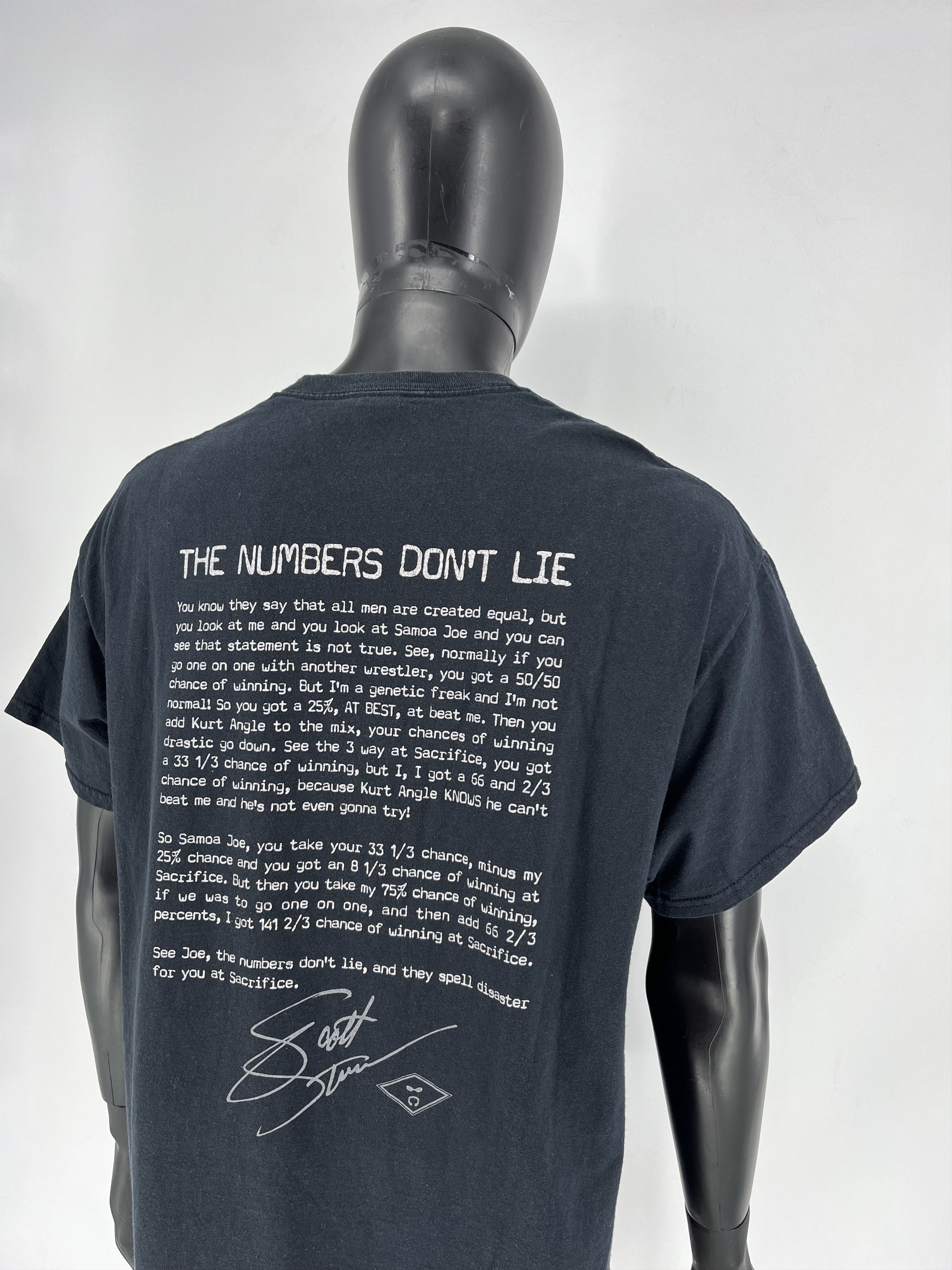 Vintage Scott Steiner TShirt SCOTT STEINER Einsteiner - The Numbers Size US XL / EU 56 / 4 - 10 Thumbnail