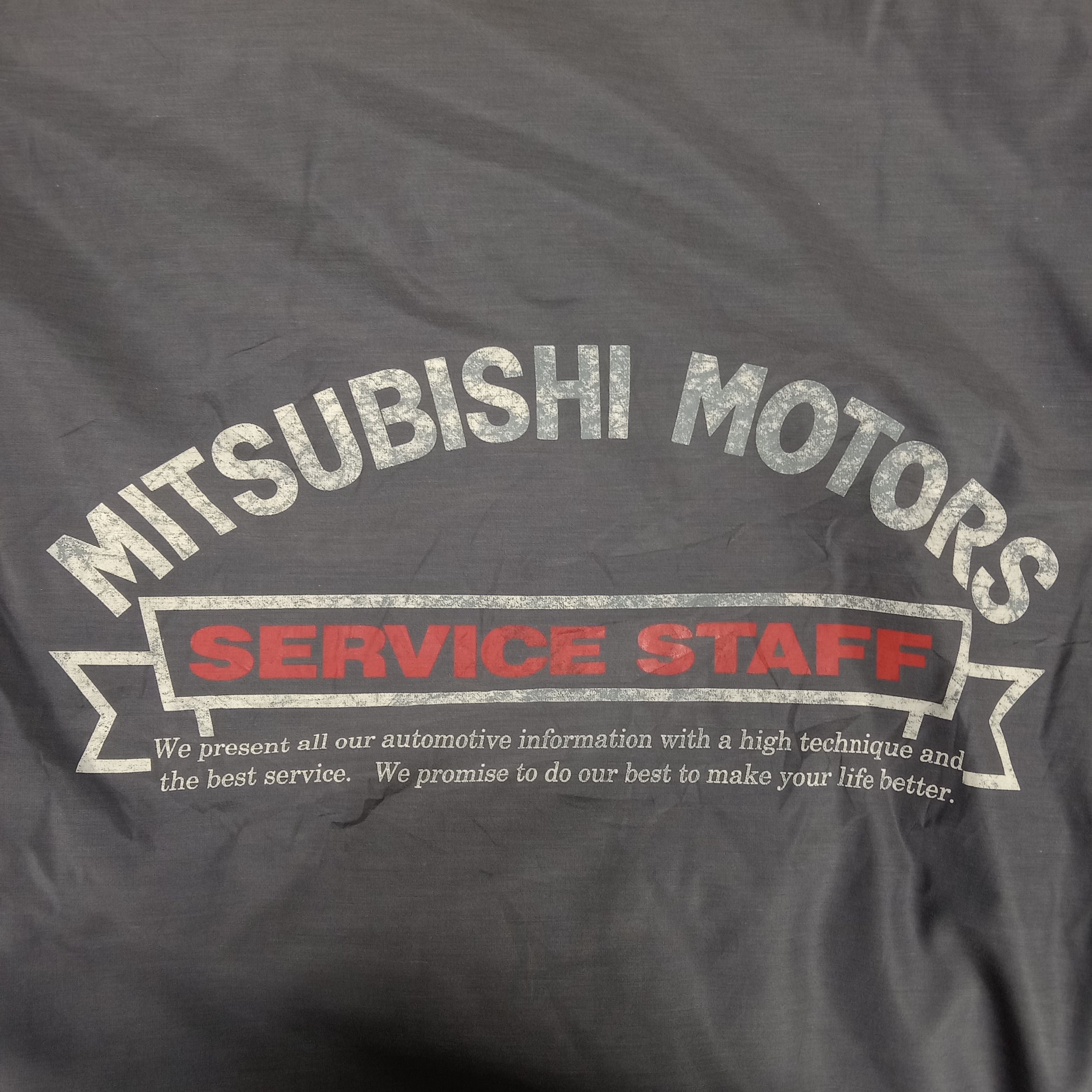 Vintage Mitsubishi Motors Japanese Racing Zipper Jacket Size US XL / EU 56 / 4 - 2 Thumbnail
