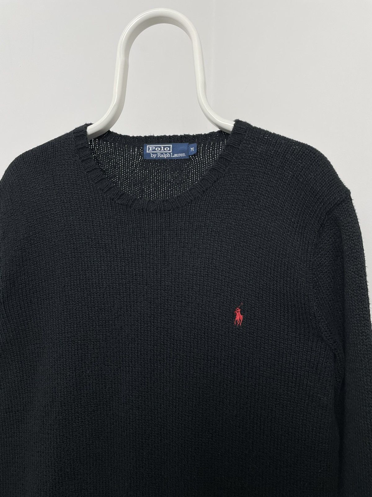 Polo Ralph Lauren Vintage 90s Polo Ralph Lauren Sweater Black Size US L / EU 52-54 / 3 - 1 Thumbnail