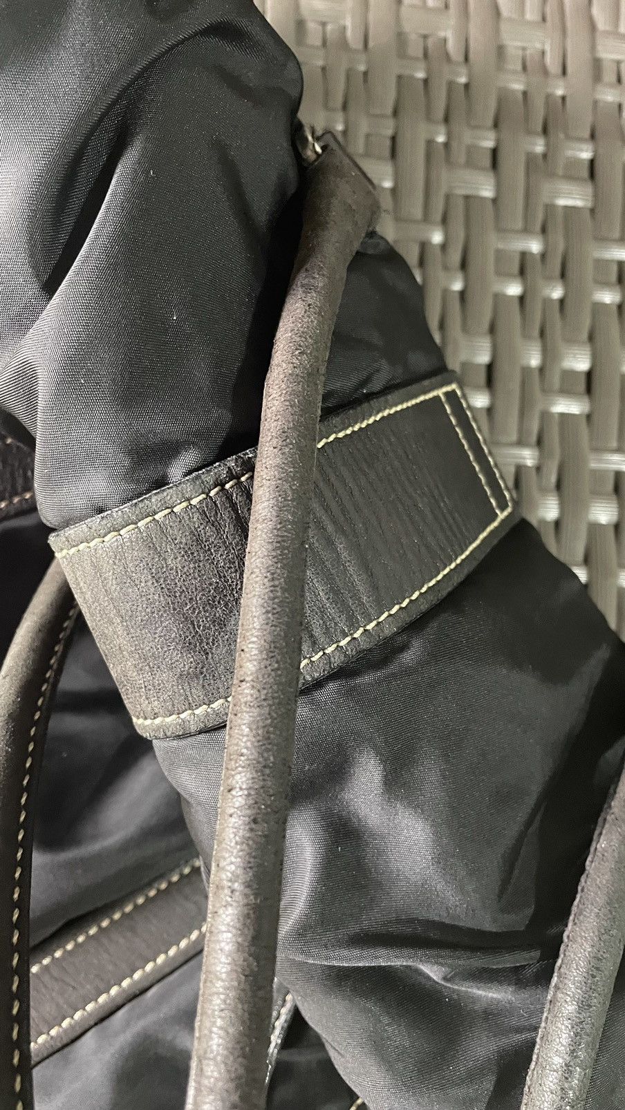 Prada × Vintage Prada Twist Tessuto Tote Bag Size ONE SIZE - 15 Thumbnail