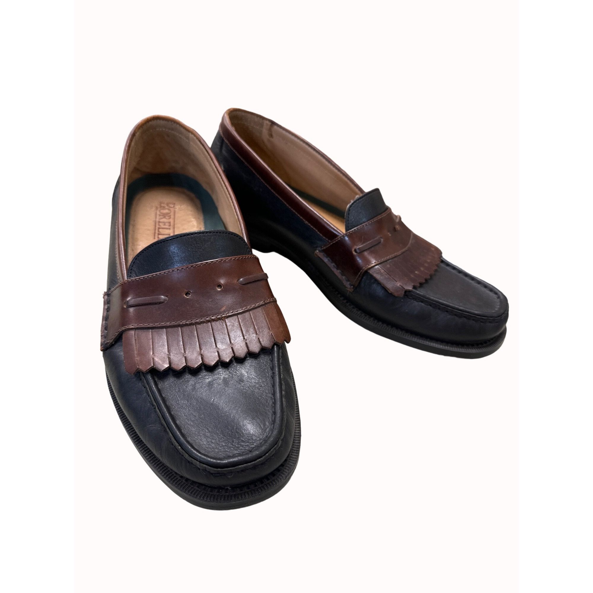 Designer Botellín Italian men’s brown kilt leather shoes loafers size Size US 11 / EU 44 - 11 Thumbnail