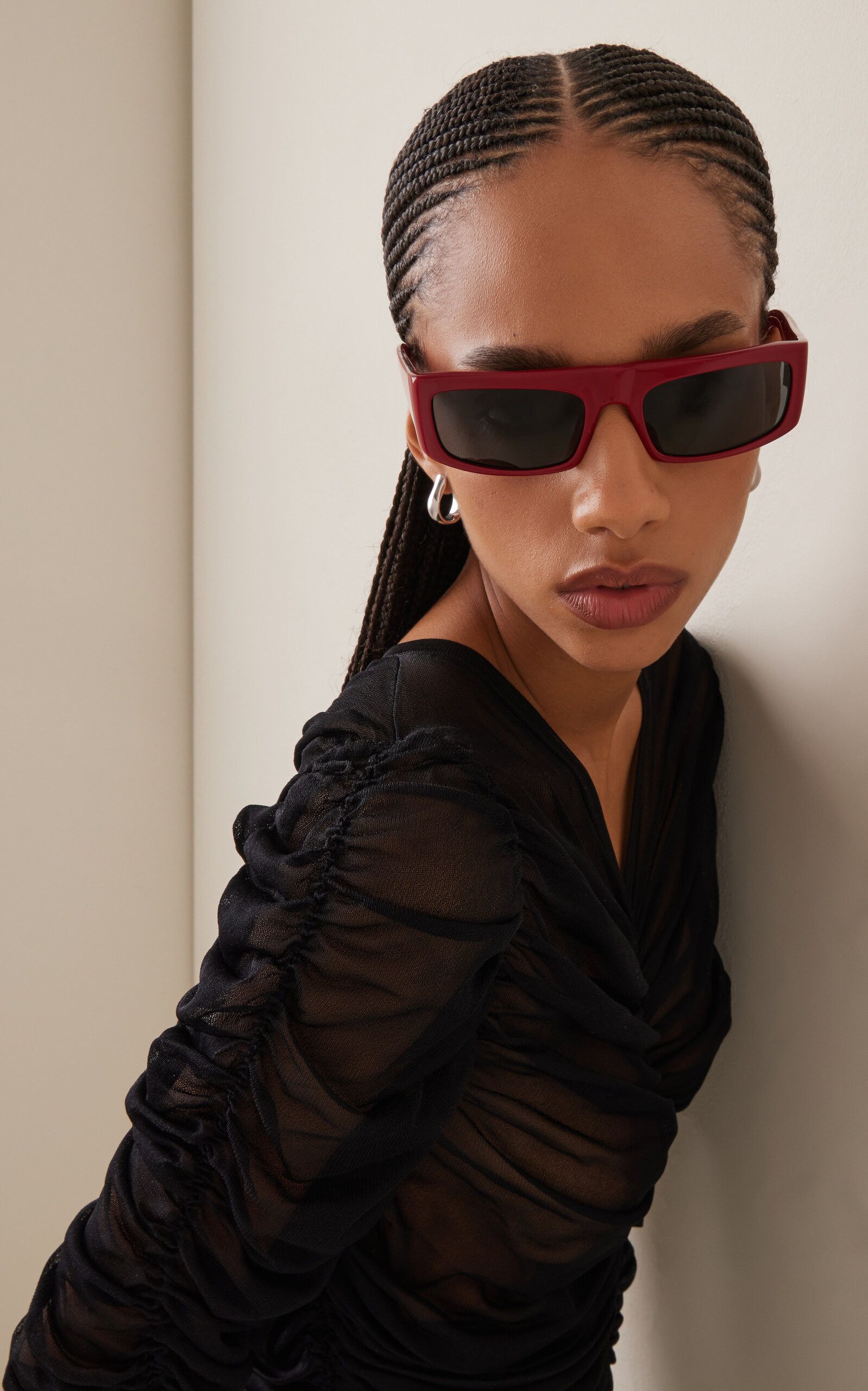 KHAITE o1tko11025 Size: OS / 1979C Sunglasses in Red Size ONE SIZE - 3 Thumbnail