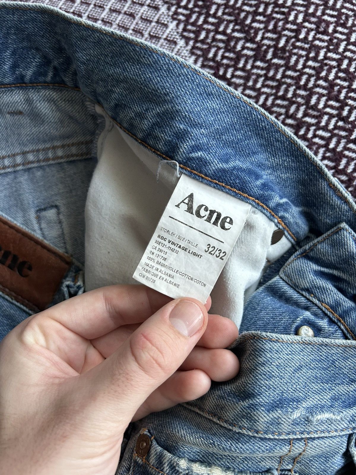 Acne Studios Vintage Acne Studios Roc Light Jeans Wash Jeans Solid Sz W32 Size US 32 / EU 48 - 15 Thumbnail