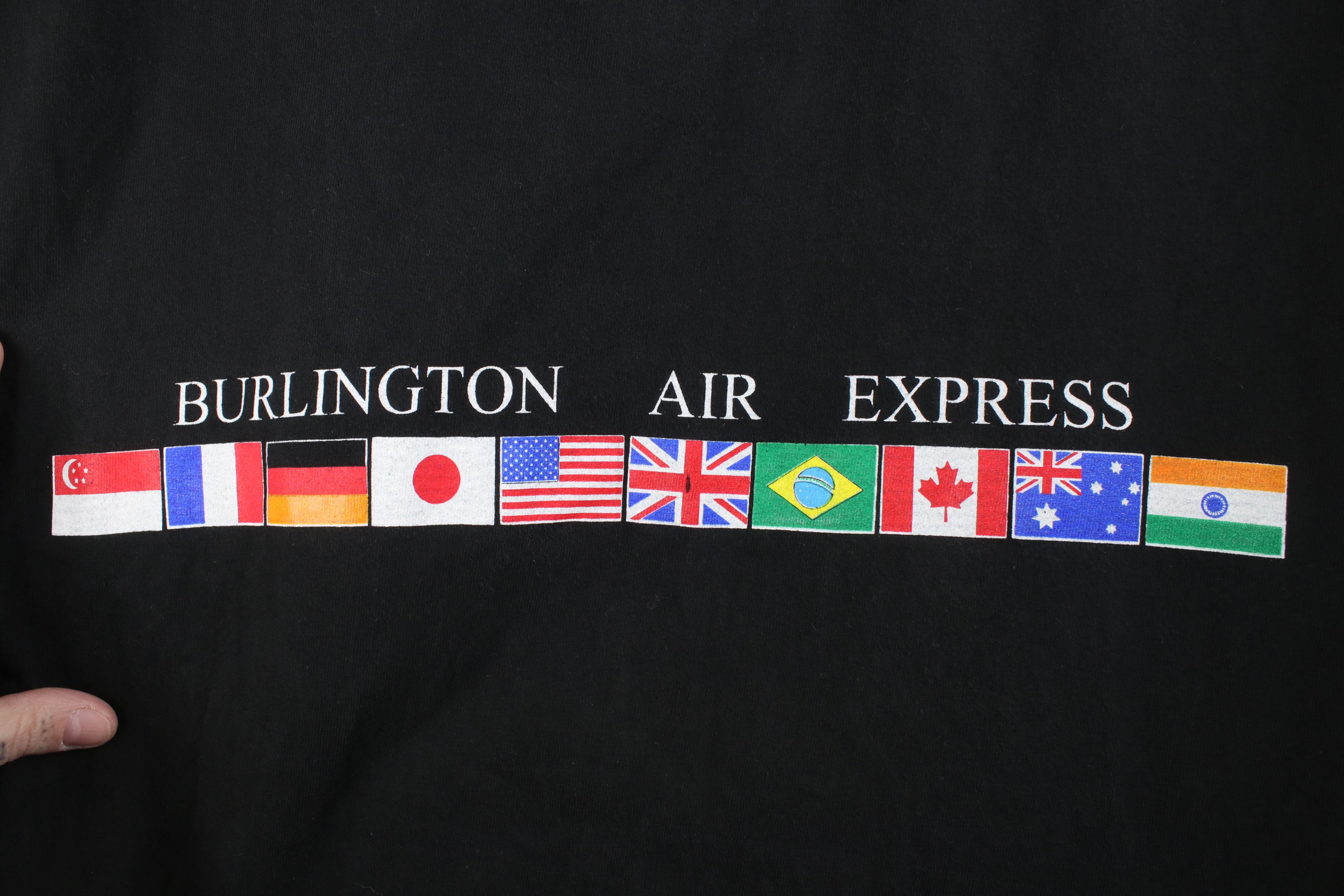 Vintage Vintage 90s Burlington Air Express Airplane T-Shirt USA Size US L / EU 52-54 / 3 - 4 Thumbnail