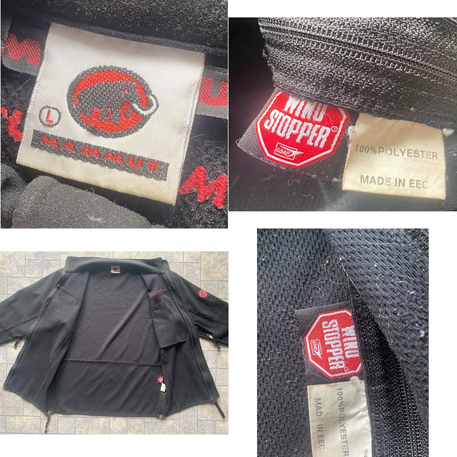 Mammut Mammut Windstopper Jacket Black Men’s Large Polyester Size US L / EU 52-54 / 3 - 8 Thumbnail
