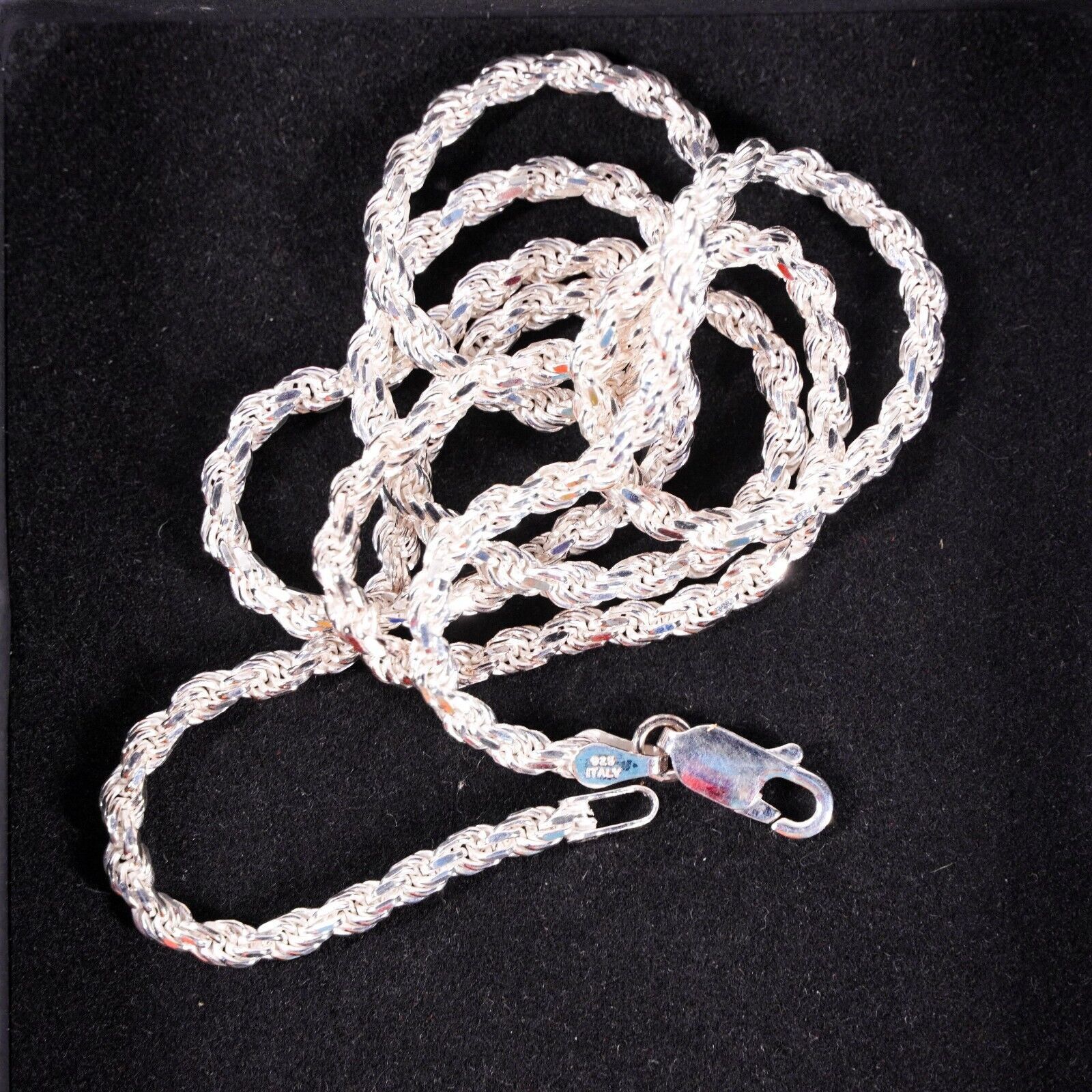 Other 22" Savlano 925 Sterling Silver Braid Chain Necklace Jewelry Size ONE SIZE - 6 Thumbnail
