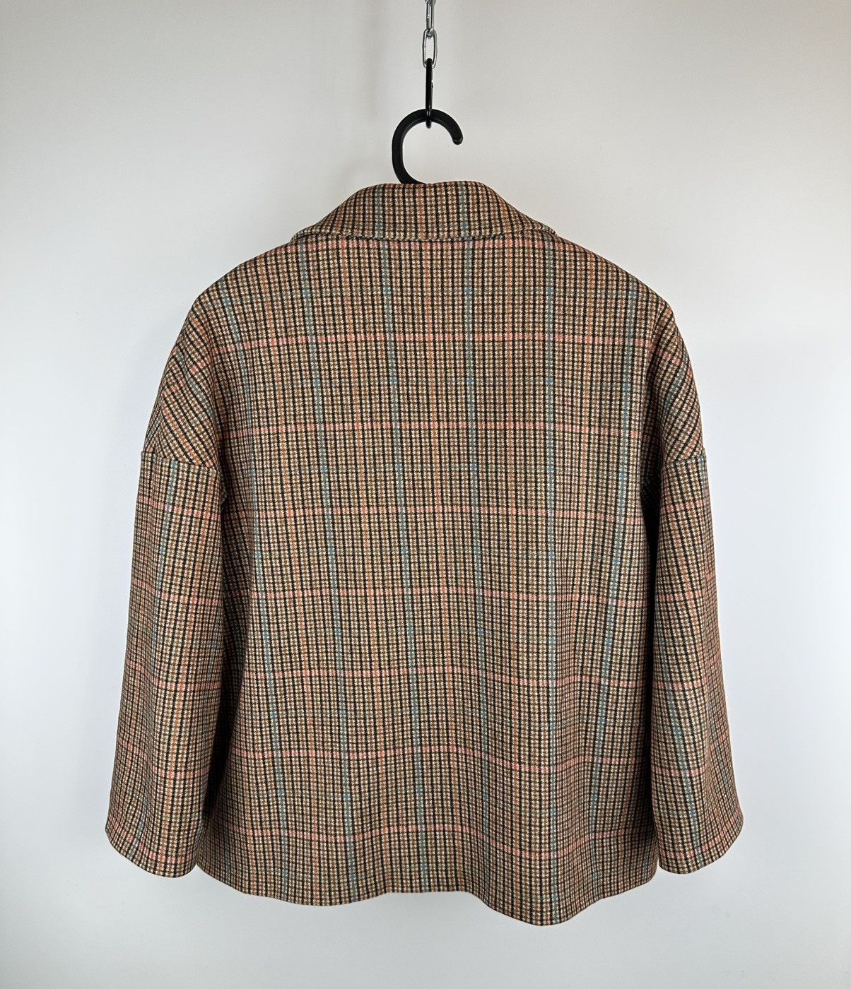 Circolo 1901 Circolo 1901 Women's Cropped Plaid Blazer Jacket UK 16 Size US L / EU 52-54 / 3 - 4 Thumbnail