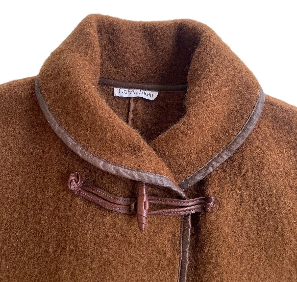 Calvin Klein CK Wool Mohair Duffle Coat Oversized Size L / US 10 / IT 46 - 5 Thumbnail