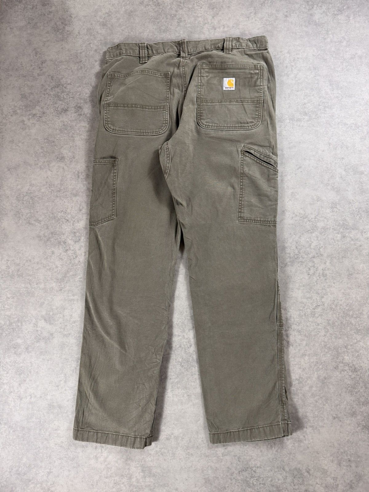 Carhartt Vintage faded olive green carhartt workwear pant Size US 36 / EU 52 - 1 Thumbnail