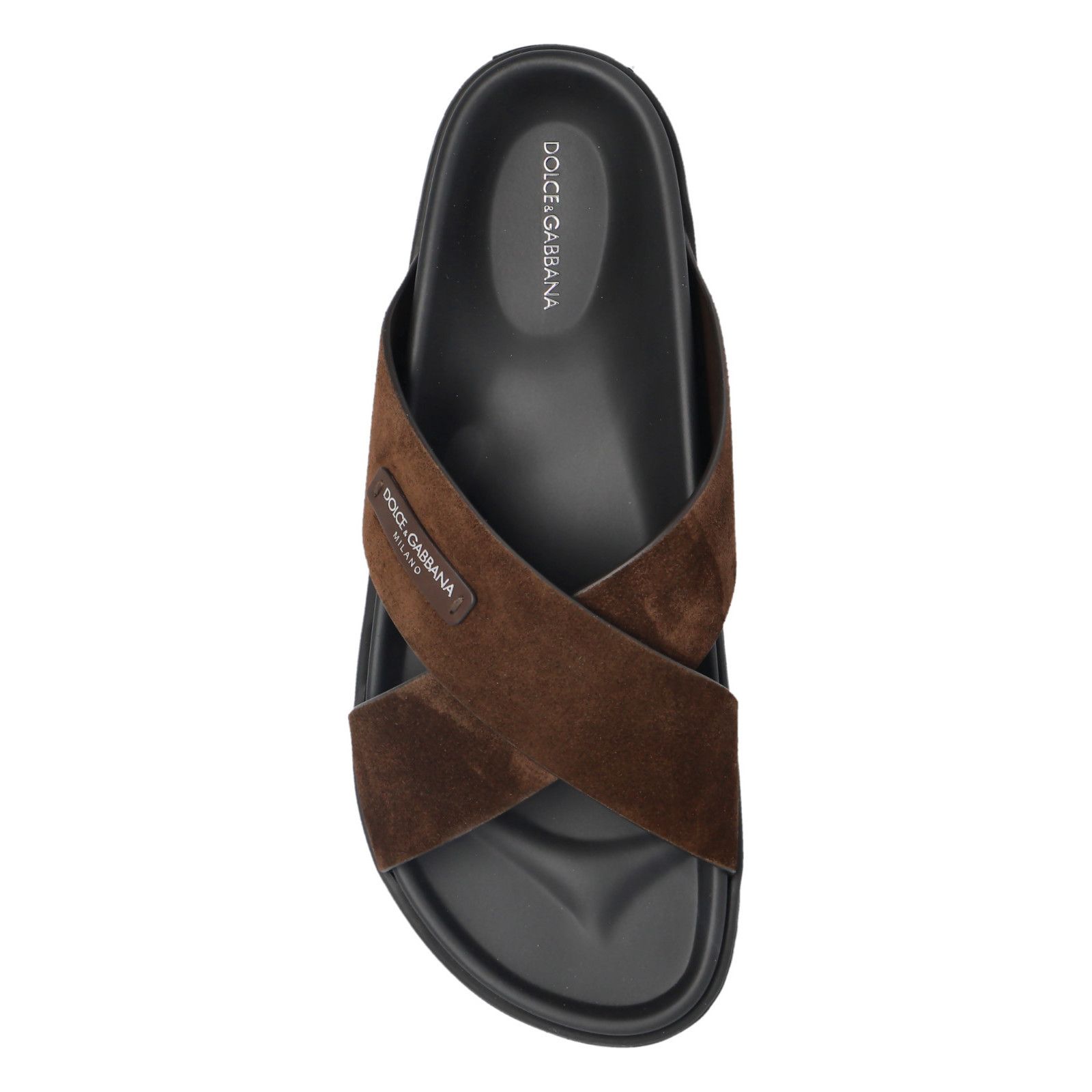 Dolce & Gabbana DOLCE&GABBANA Brown Slides New & Authentic (Men's size:9;) Size US 9 / EU 42 - 5 Thumbnail
