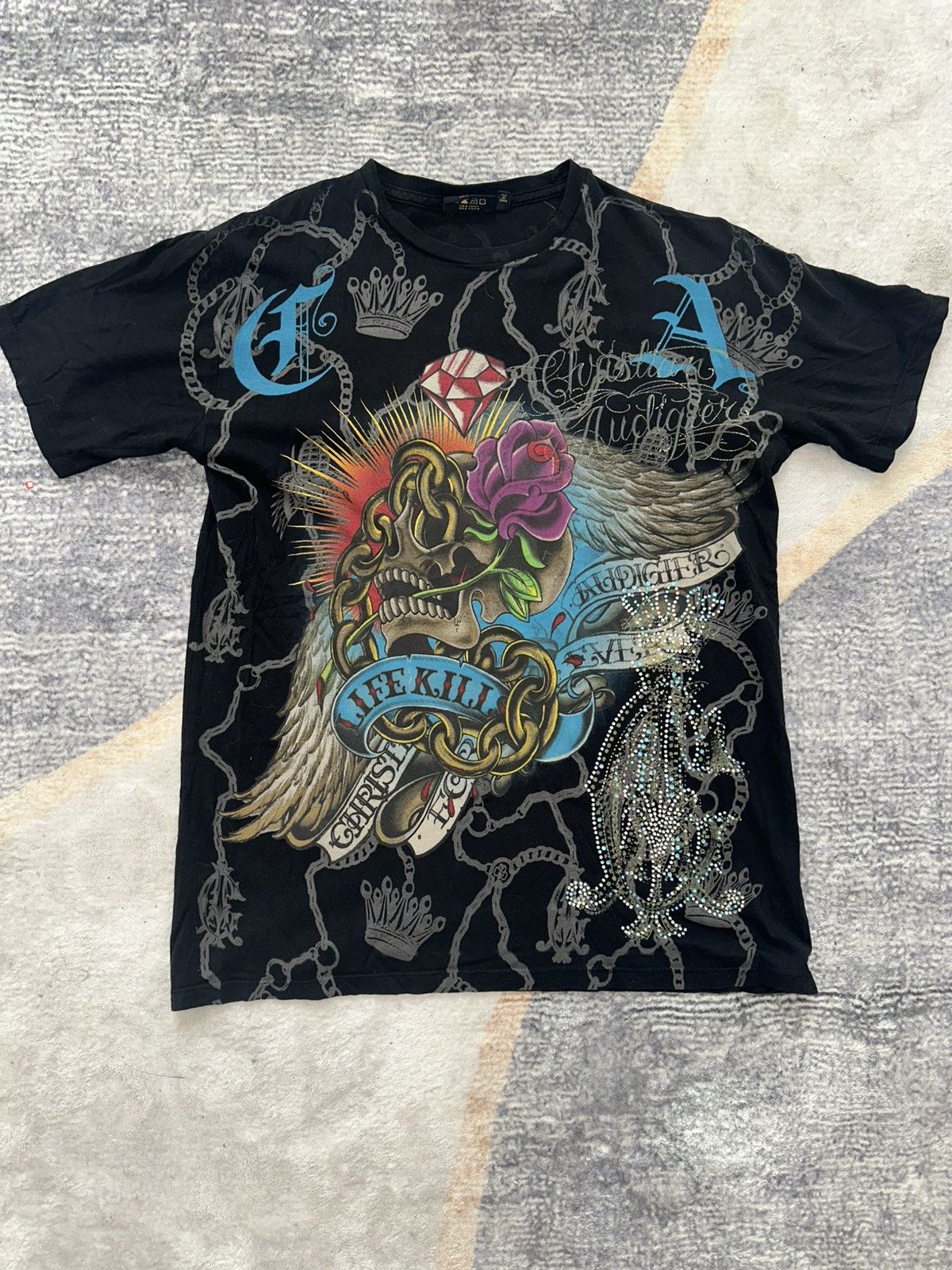 Christian Audigier Chrisitan Audigier vintage t shirt Size US M / EU 48-50 / 2 - 1 Thumbnail