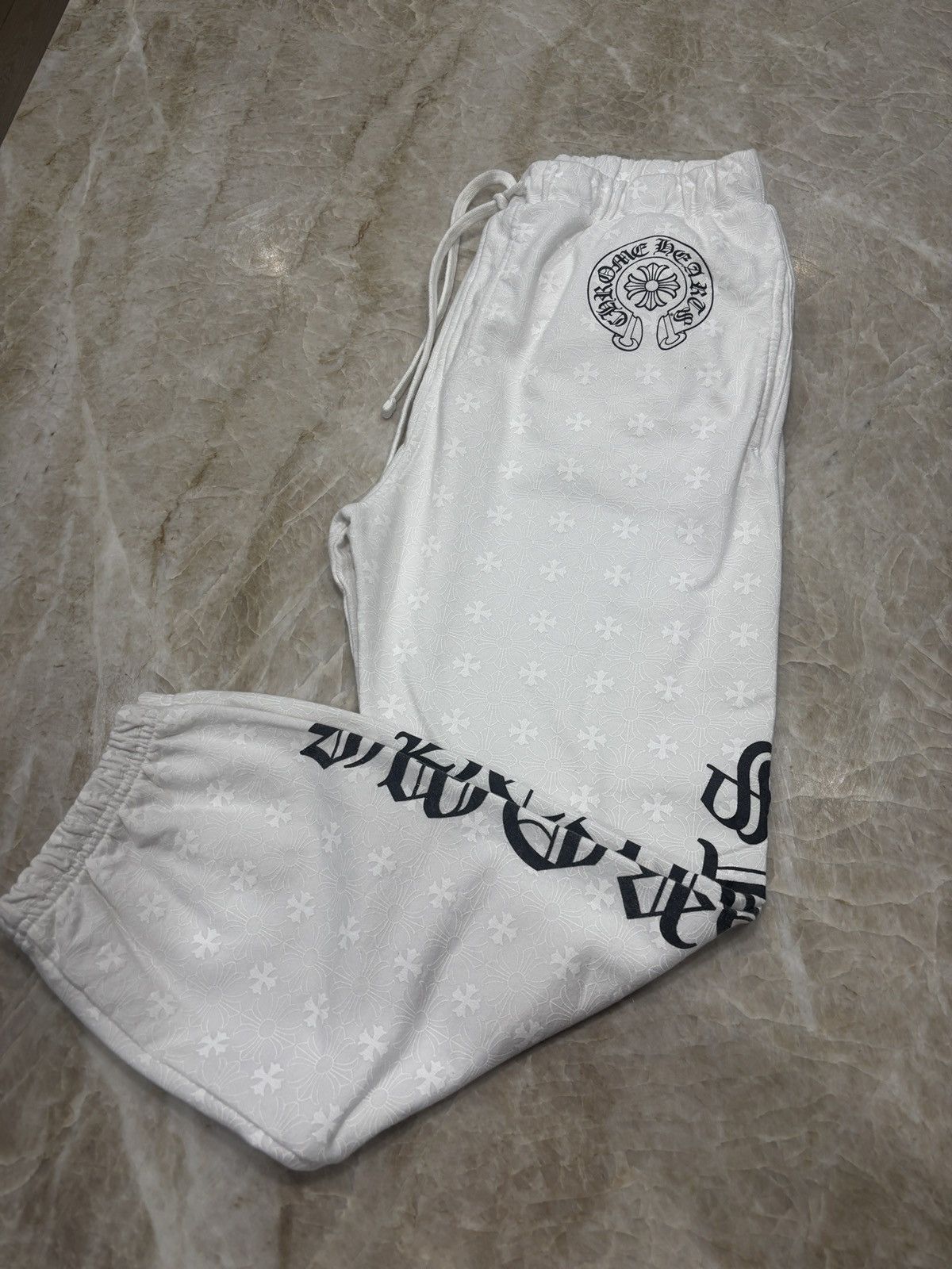 Chrome Hearts White Chrome Hearts Sweatpants Size US 34 / EU 50 - 1 Thumbnail