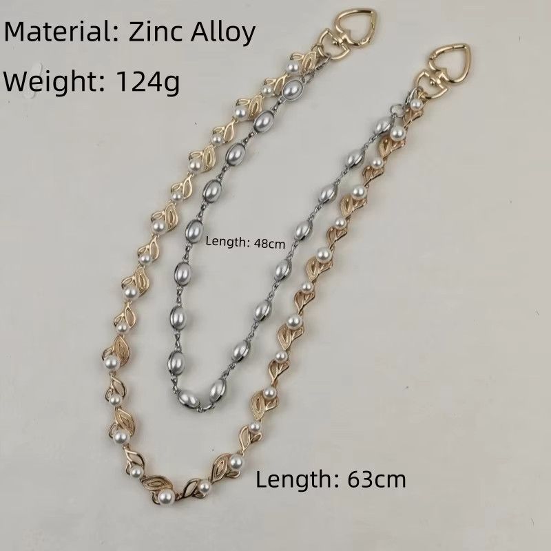 Jewelry Petal Multicolored Pearl Wallet Chain Pant Waist Size ONE SIZE - 3 Thumbnail