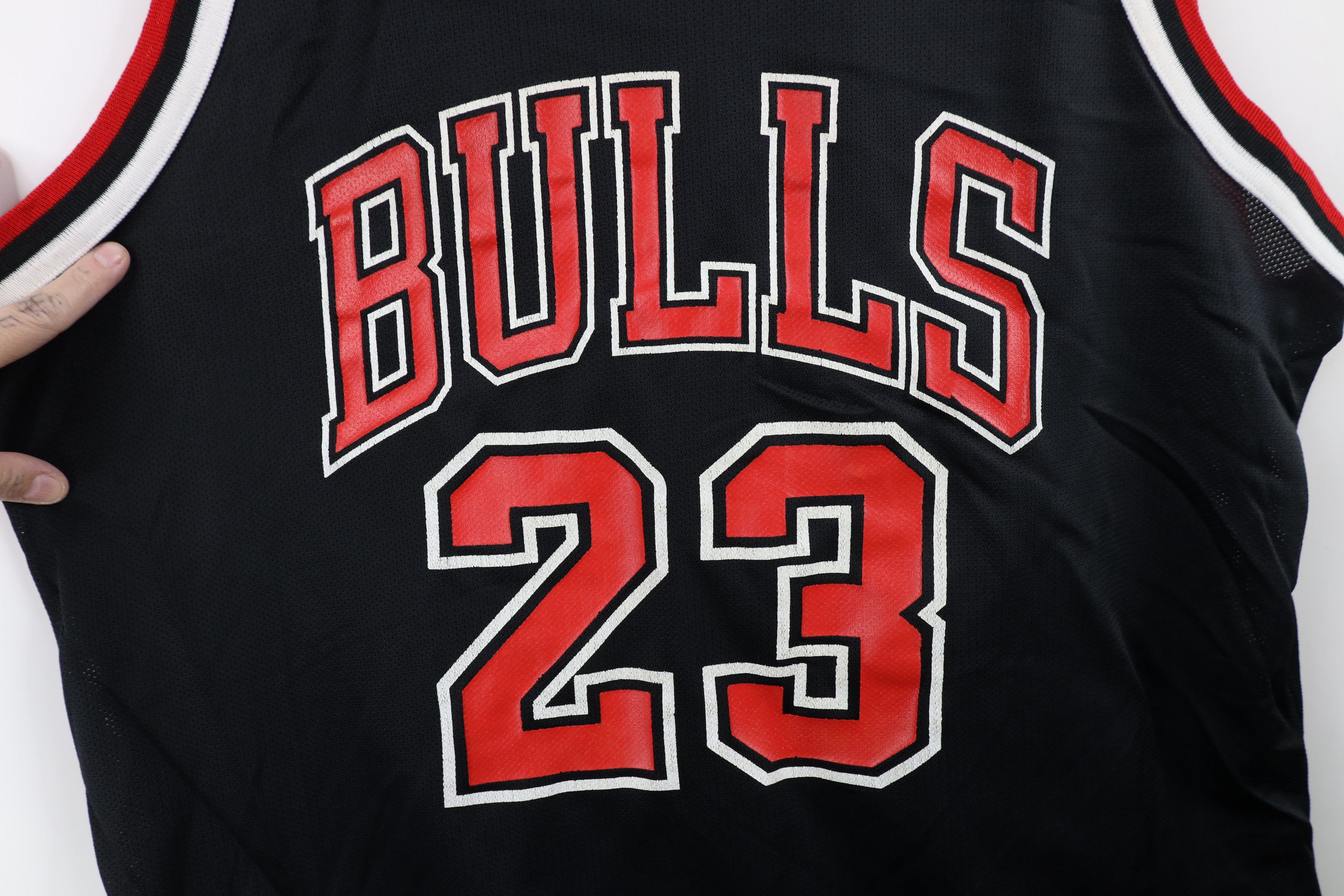 Champion Vintage 90s Champion Chicago Bulls Basketball Jersey Black Size US XXL / EU 58 / 5 - 5 Thumbnail