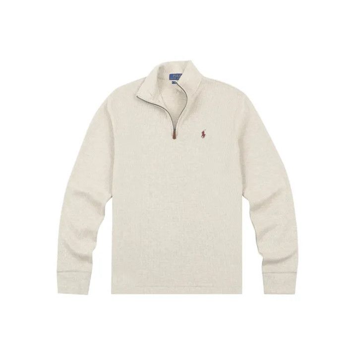 Polo Ralph Lauren Polo Ralph Lauren FW23 Solid Embroidered Collar Sweatshirt Mencategory: tops.sweatshirts_hoodies Size US XL / EU 56 / 4 - 1 Thumbnail