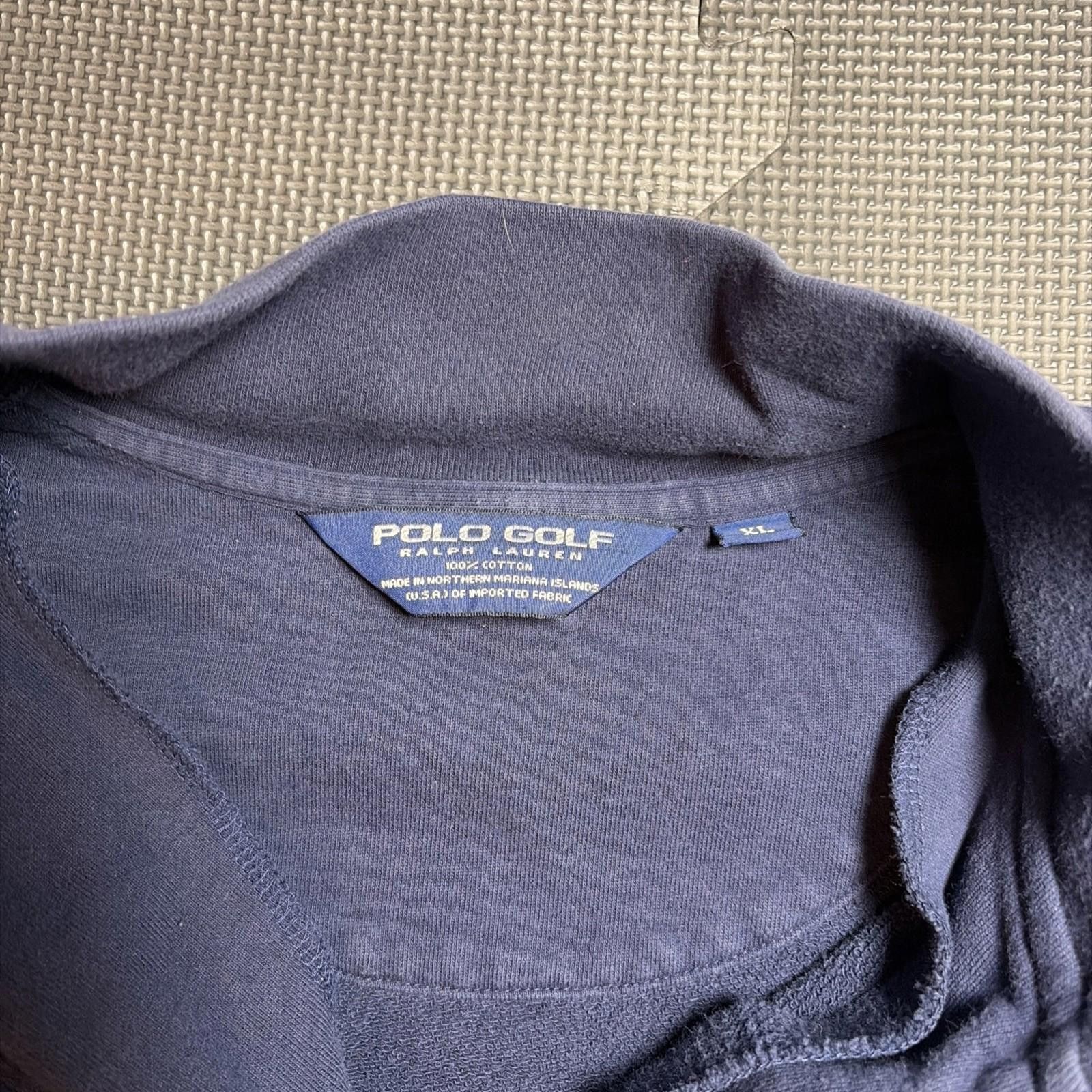 Polo Ralph Lauren Polo Ralph Lauren Navy Blue Quarter zip Vintage Golf XL Size US XL / EU 56 / 4 - 2 Thumbnail
