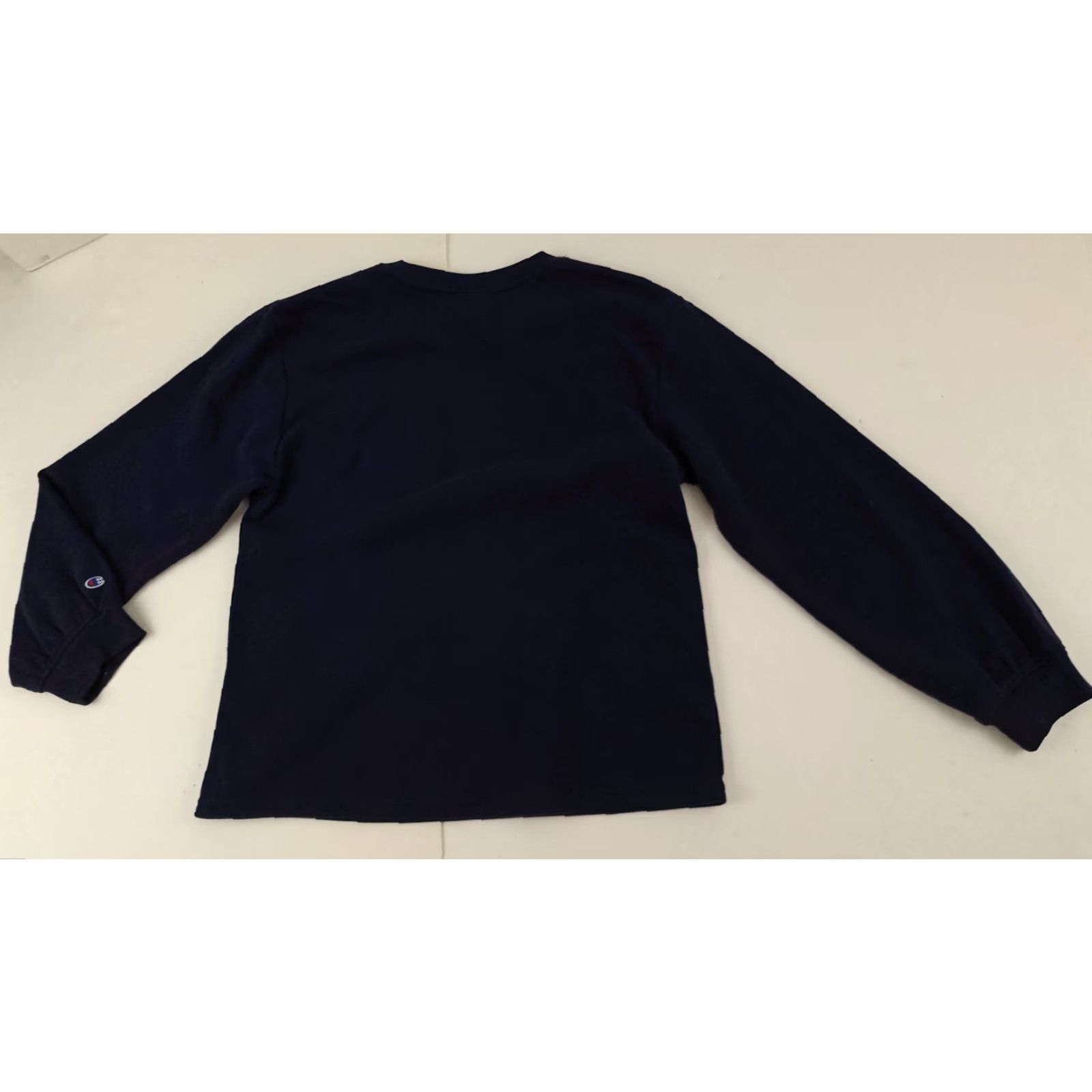 Champion VINTAGE Champion University Sweatshirt Shirt Unisex Adults M Blue Cotton Canvas Crew Neck Pullover Long Sleeve Embossed Wolverines Size US M / EU 48-50 / 2 - 6 Thumbnail