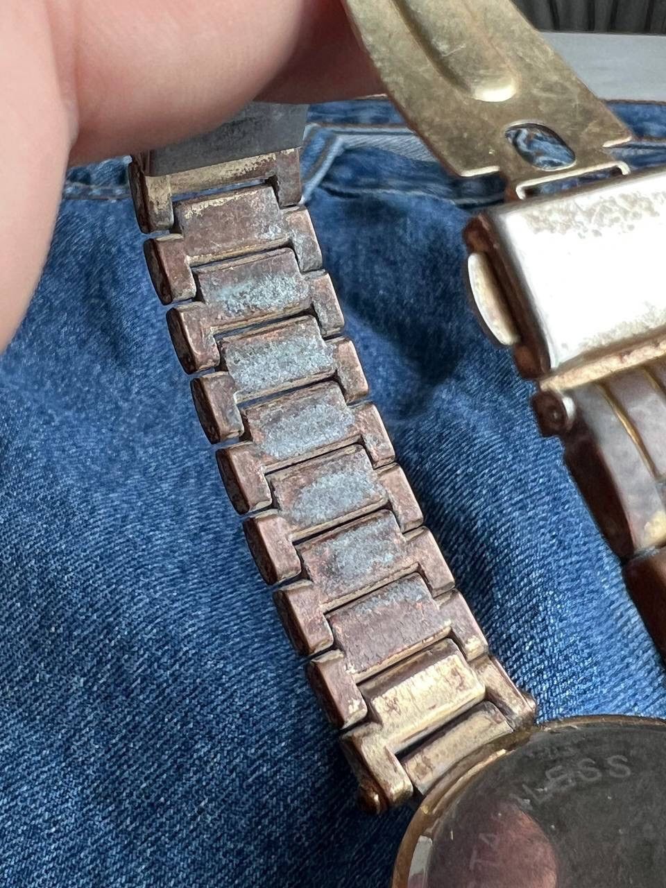 Designer × Japanese Brand × Vintage Bronze Brown vintage watch rhinestones bracelet Watches Size ONE SIZE - 5 Thumbnail
