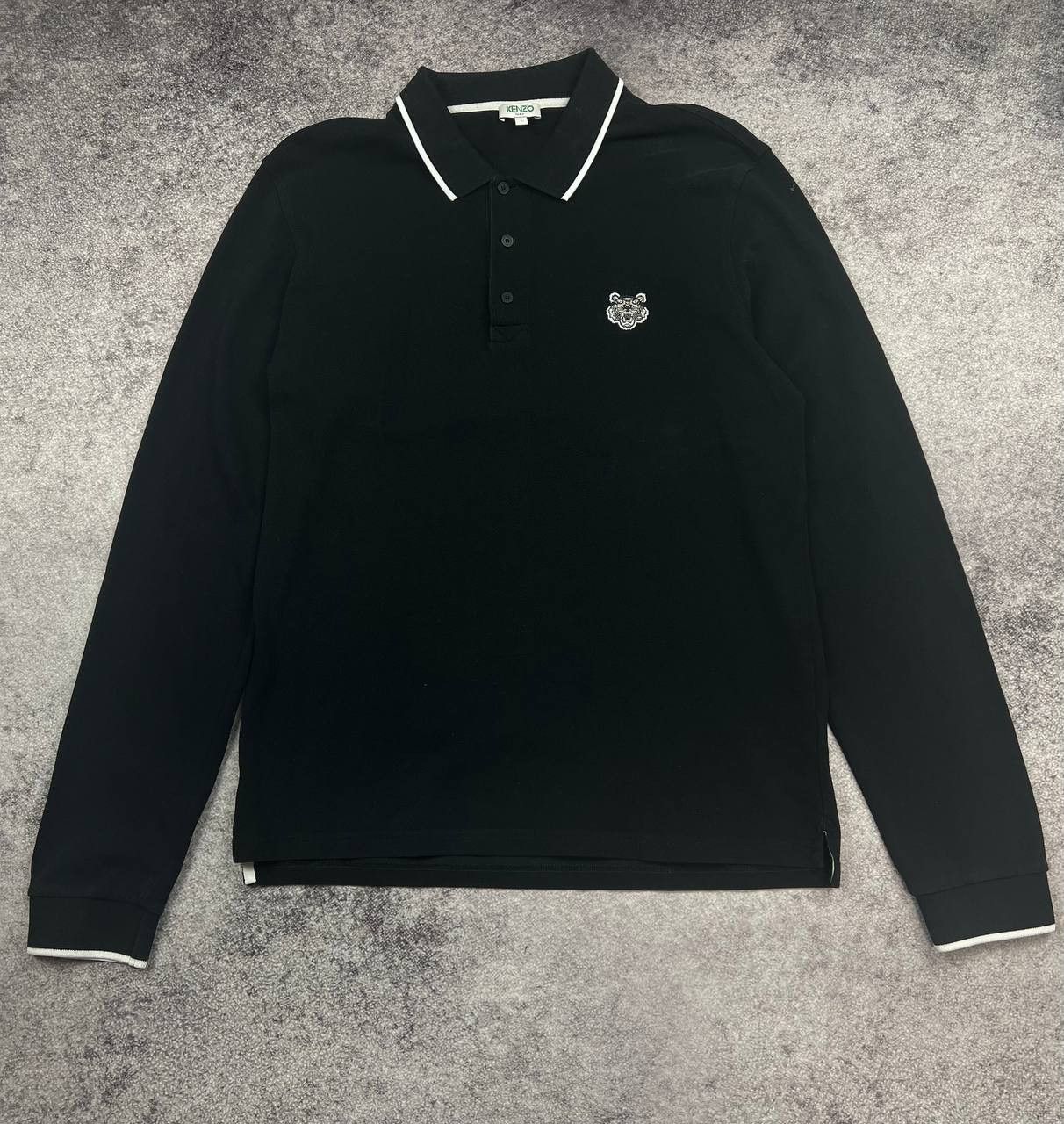 Kenzo Kenzo Paris Long Sleeve Polo T-Shirt Tiger Logo Tee Size US L / EU 52-54 / 3 - 1 Thumbnail