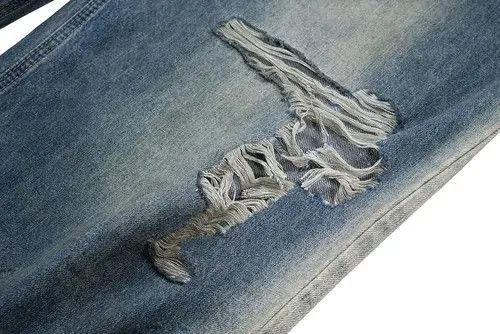 Japanese Brand nezawa x Honda Custom Distressed Ripped hole baggyJeans Size US 32 / EU 48 - 5 Thumbnail