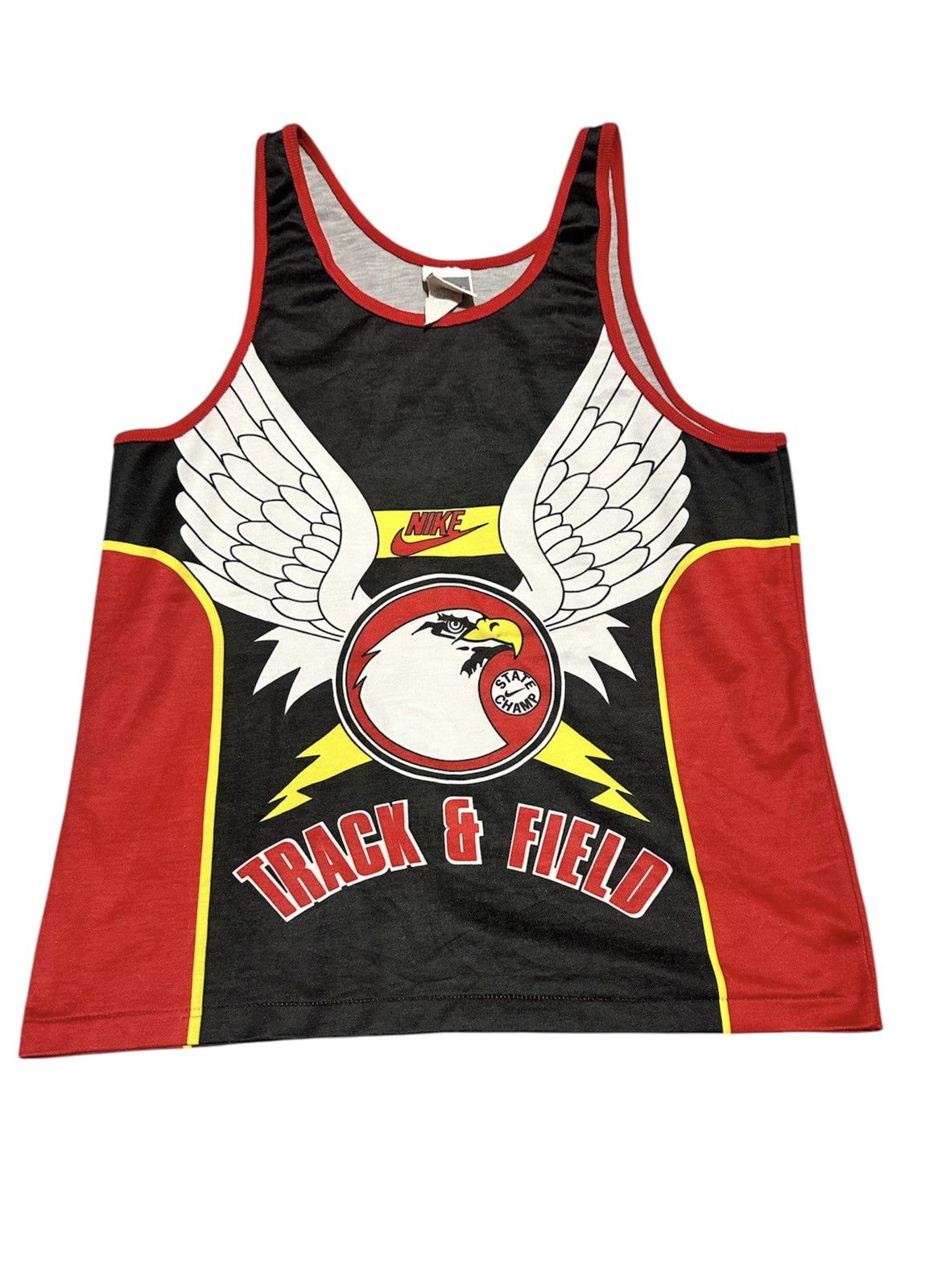 Nike Vtg 80s Nike track and field tank top Size US M / EU 48-50 / 2 - 1 Thumbnail