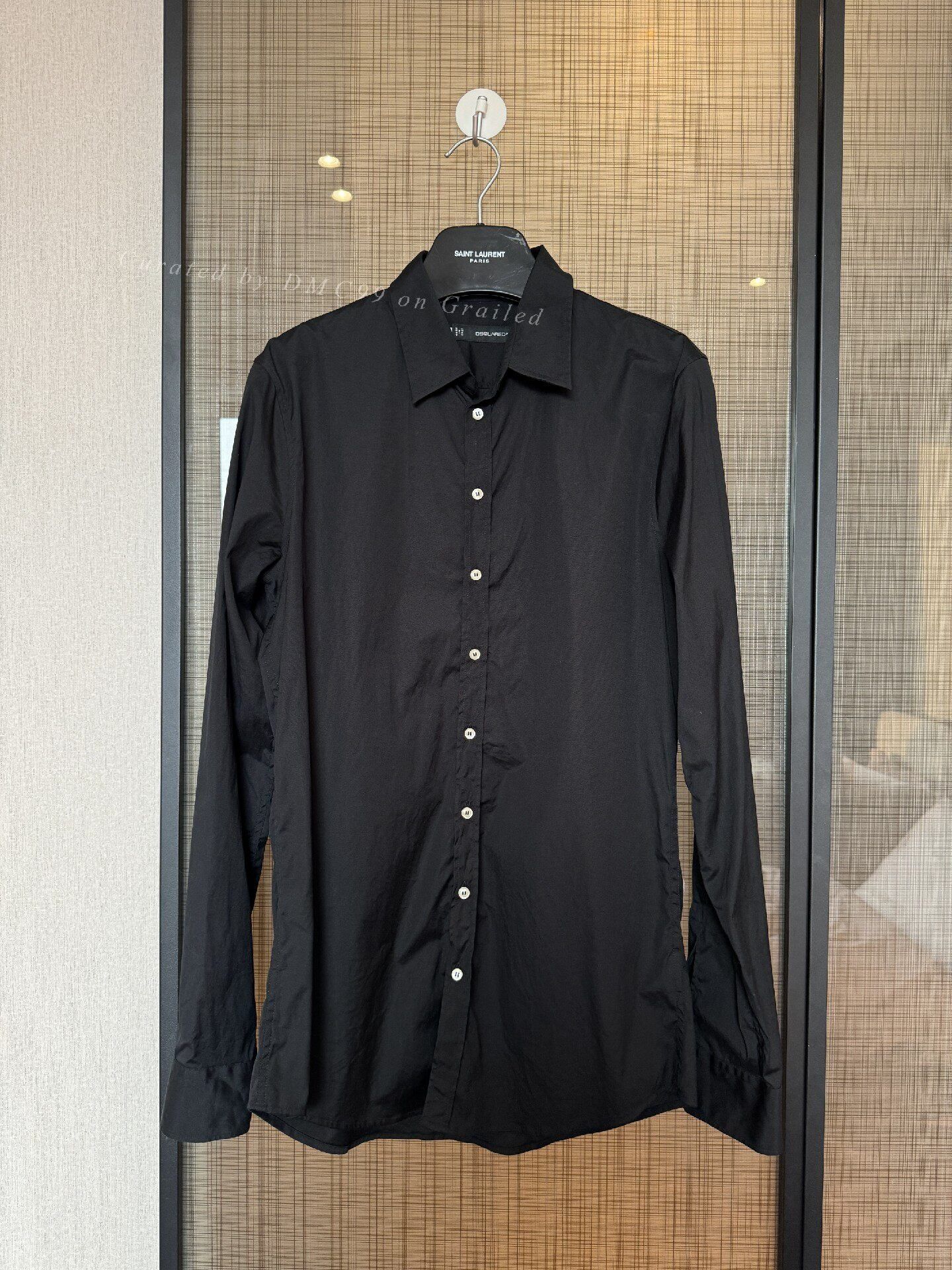 Dsquared2 Dsquared2 Men's Black Casual Shirt Size US M / EU 48-50 / 2 - 1 Thumbnail