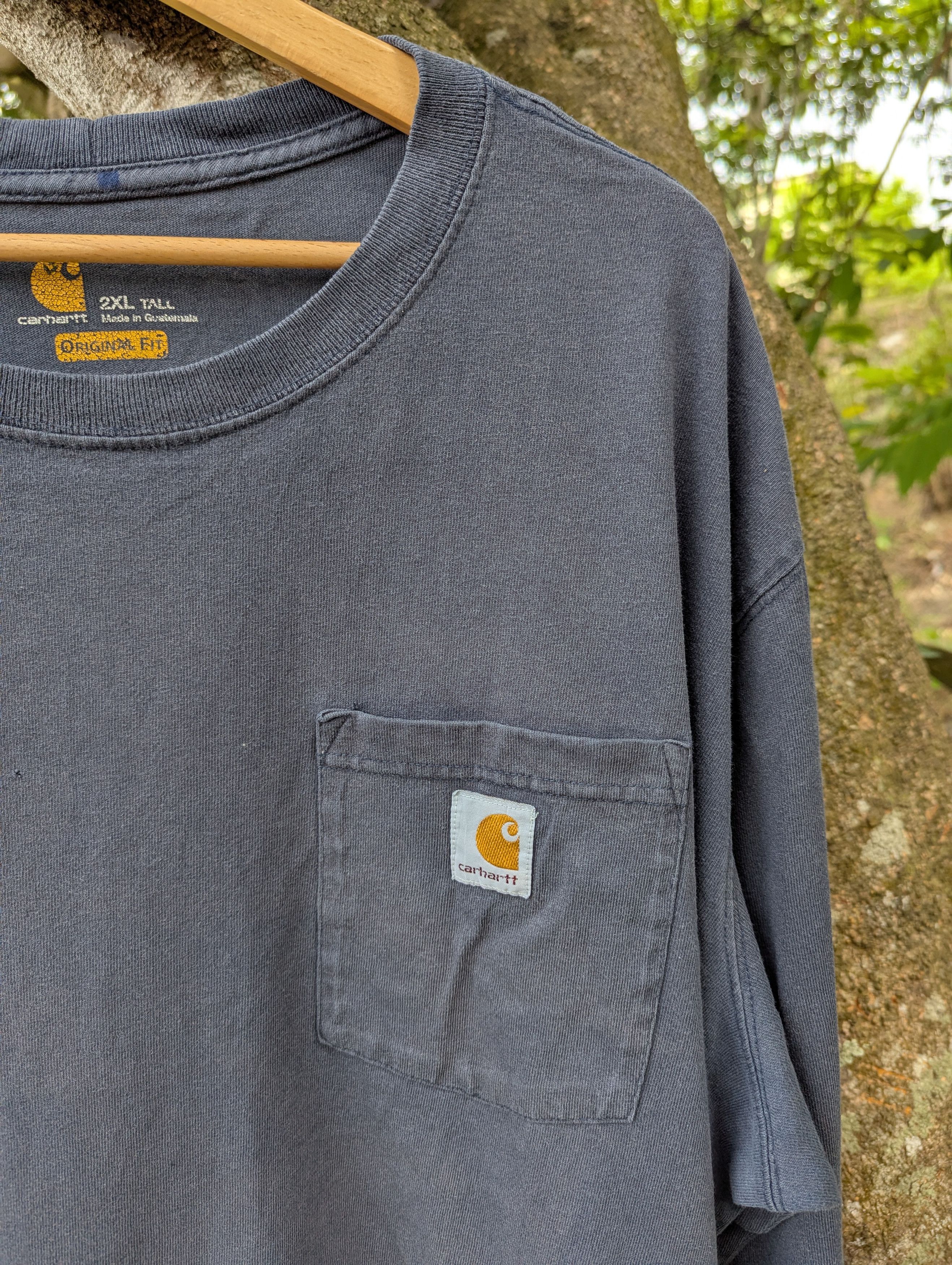 Carhartt Thrashed Carhartt Sunfaded Long Tshirt Size US XXL / EU 58 / 5 - 2 Thumbnail