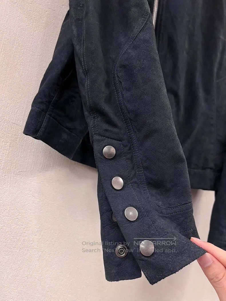 Rick Owens RICK OWENS Diagonal Zipper Leather Jacket Coat Size US M / EU 48-50 / 2 - 8 Thumbnail