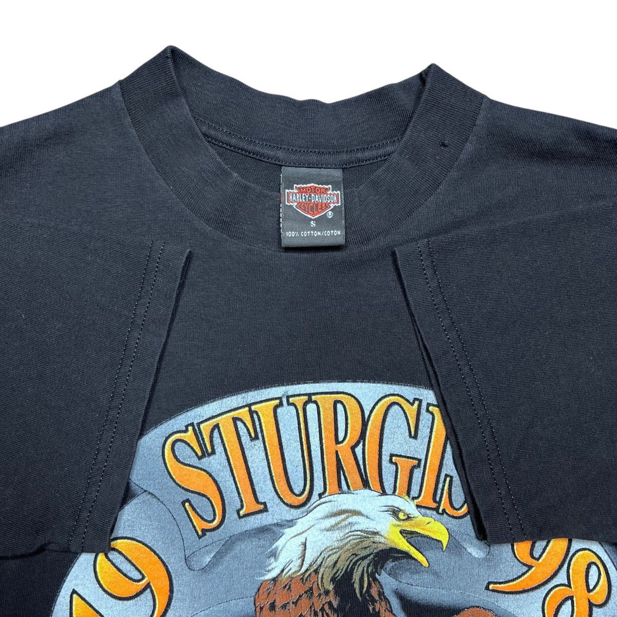 Harley Davidson Vtg 1998 Harley Davidson Sturgis Black Hills Rally Eagle Tee Size US S / EU 44-46 / 1 - 3 Thumbnail