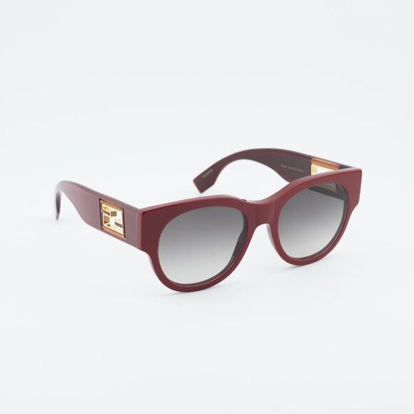 Fendi Fendi FE40147I BAGUETTE 66F Sunglasses Red Round Frame Size ONE SIZE - 5 Thumbnail